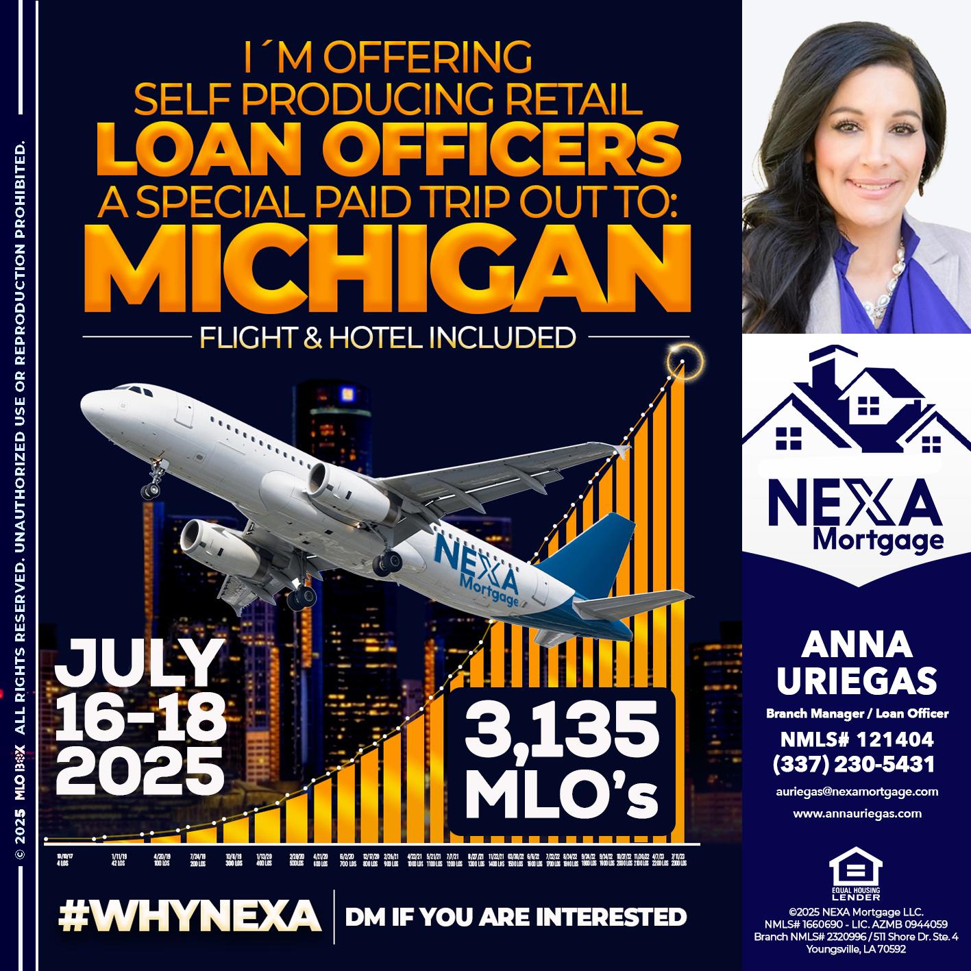 MICHIGAN TRIP - Anna Uriegas -Loan Officer
