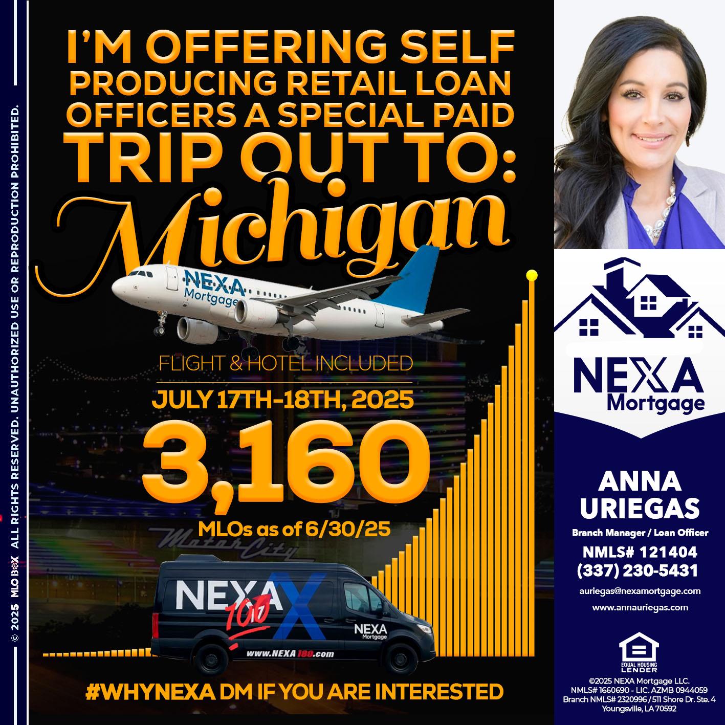 MICHIGAN TRIP - Anna Uriegas -Loan Officer