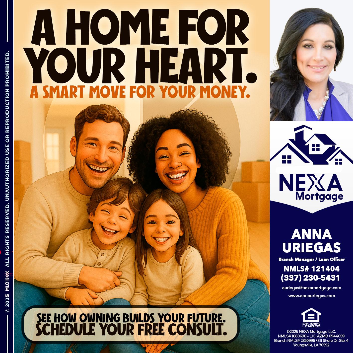 A HOME FOR - Anna Uriegas -Loan Officer