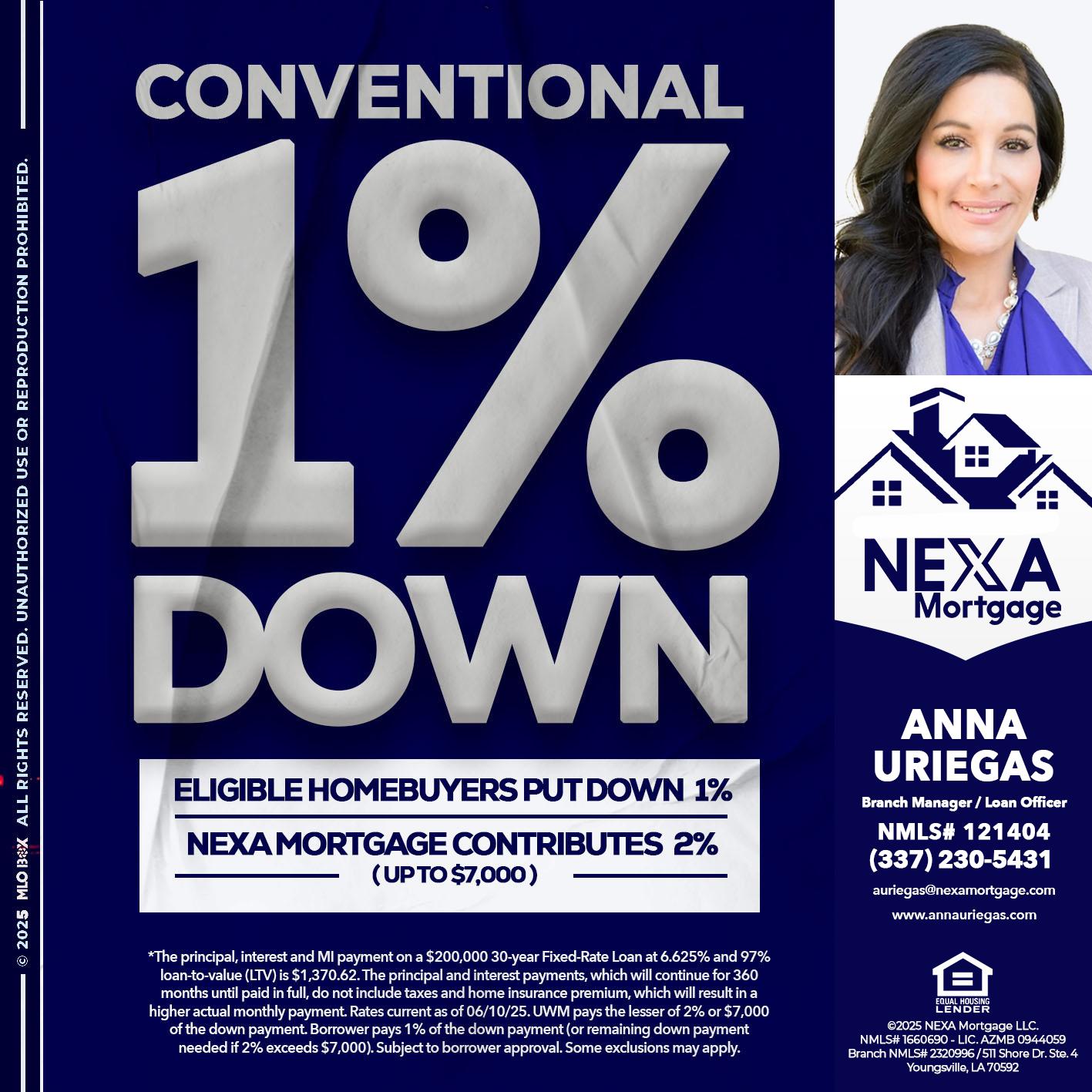 CONVENTIONAL - Anna Uriegas -Loan Officer