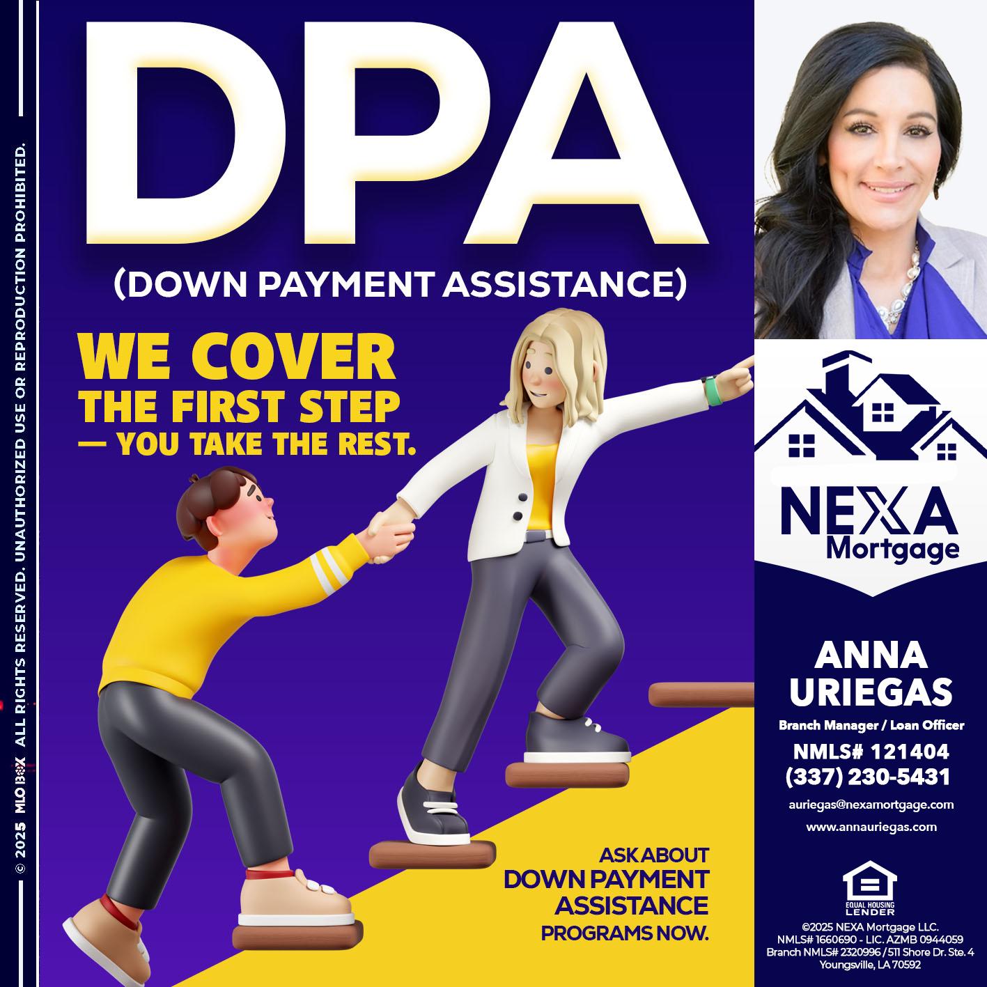 DPA LOANS - Anna Uriegas -Loan Officer