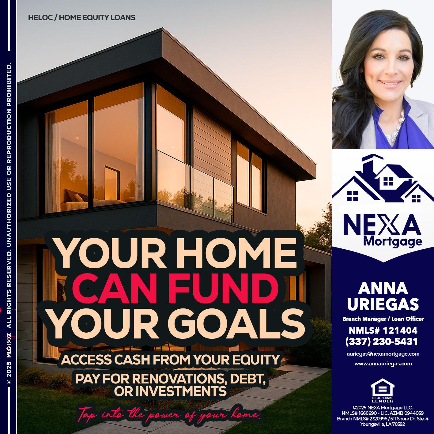 HELOC - Anna Uriegas -Loan Officer