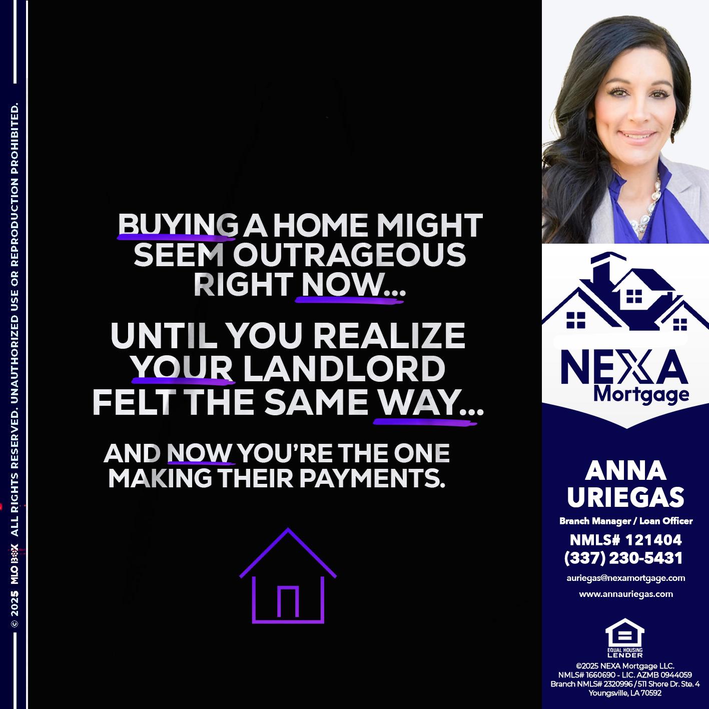 BUYING A HOME - Anna Uriegas -Loan Officer