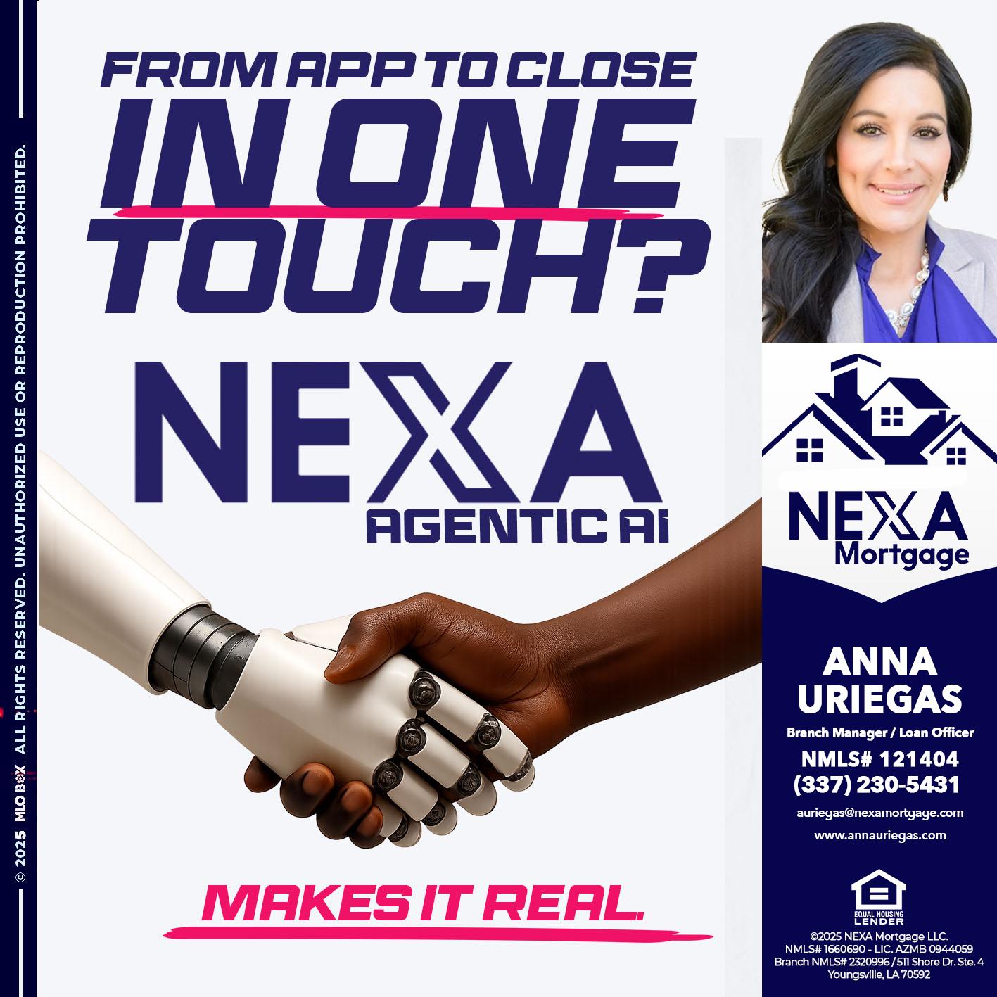 IN ONE TOUCH - Anna Uriegas -Loan Officer