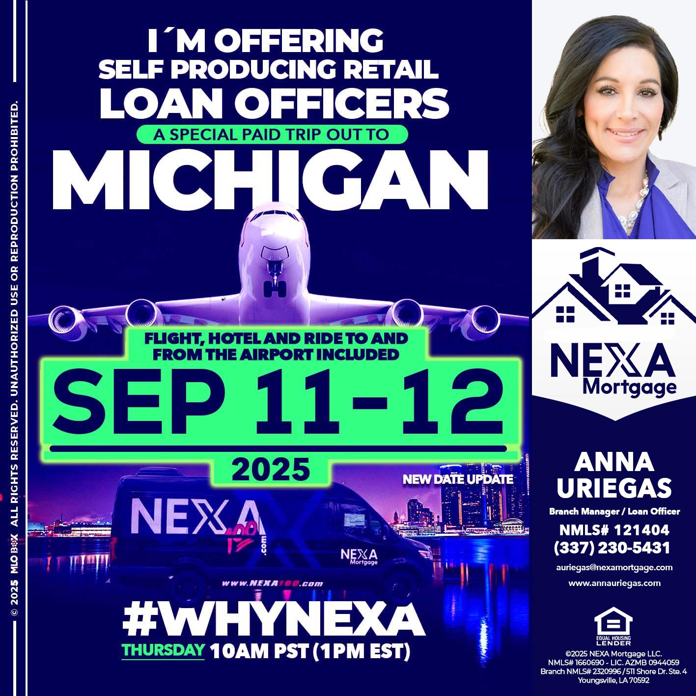 MICHIGAN TRIP - Anna Uriegas -Loan Officer