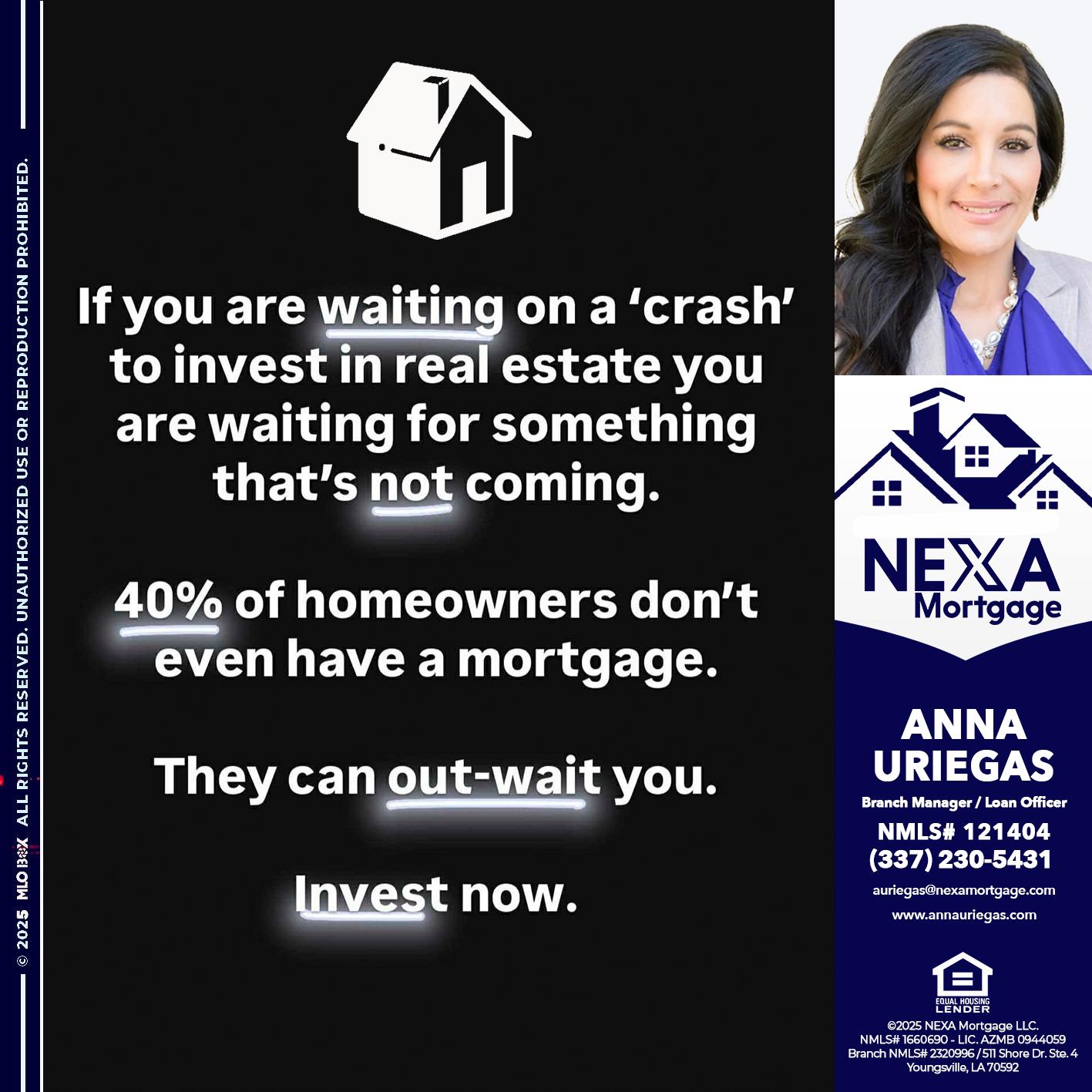 IF YOU ARE WAITING - Anna Uriegas -Loan Officer
