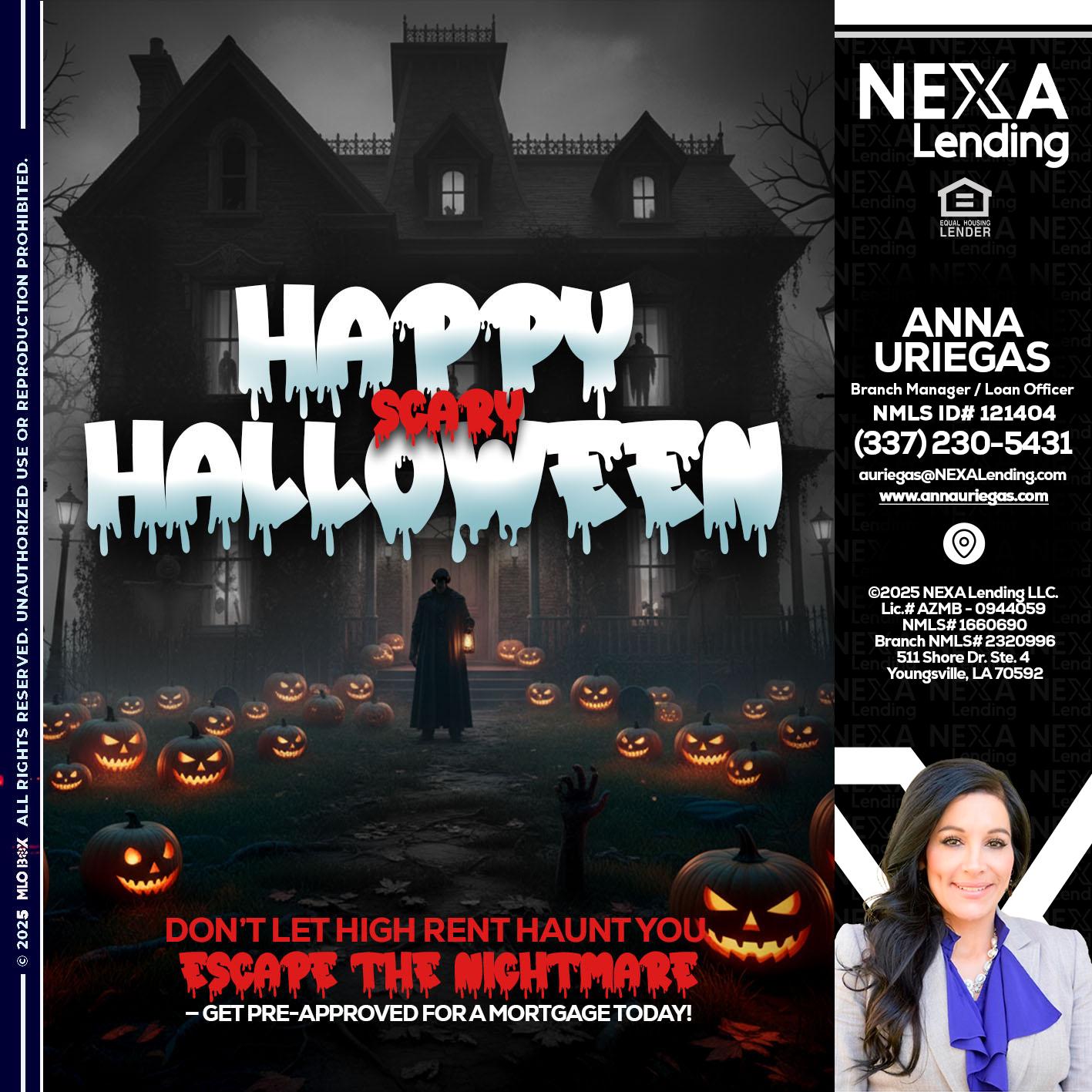 HAPPY HALLOWEEN - Anna Uriegas -Loan Officer