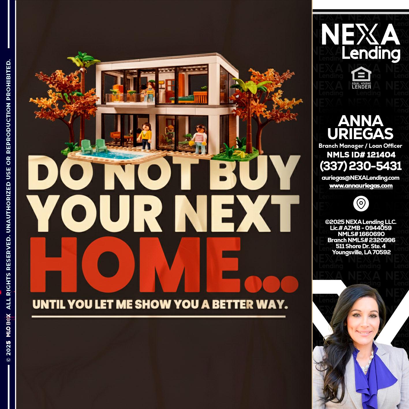DO NOT BUY - Anna Uriegas -Loan Officer