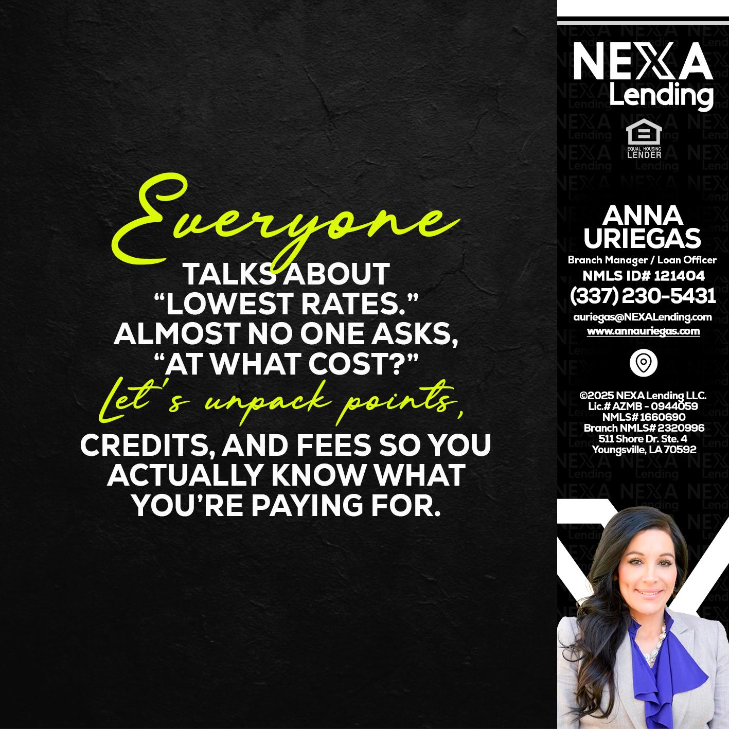 EVERYONE - Anna Uriegas -Loan Officer