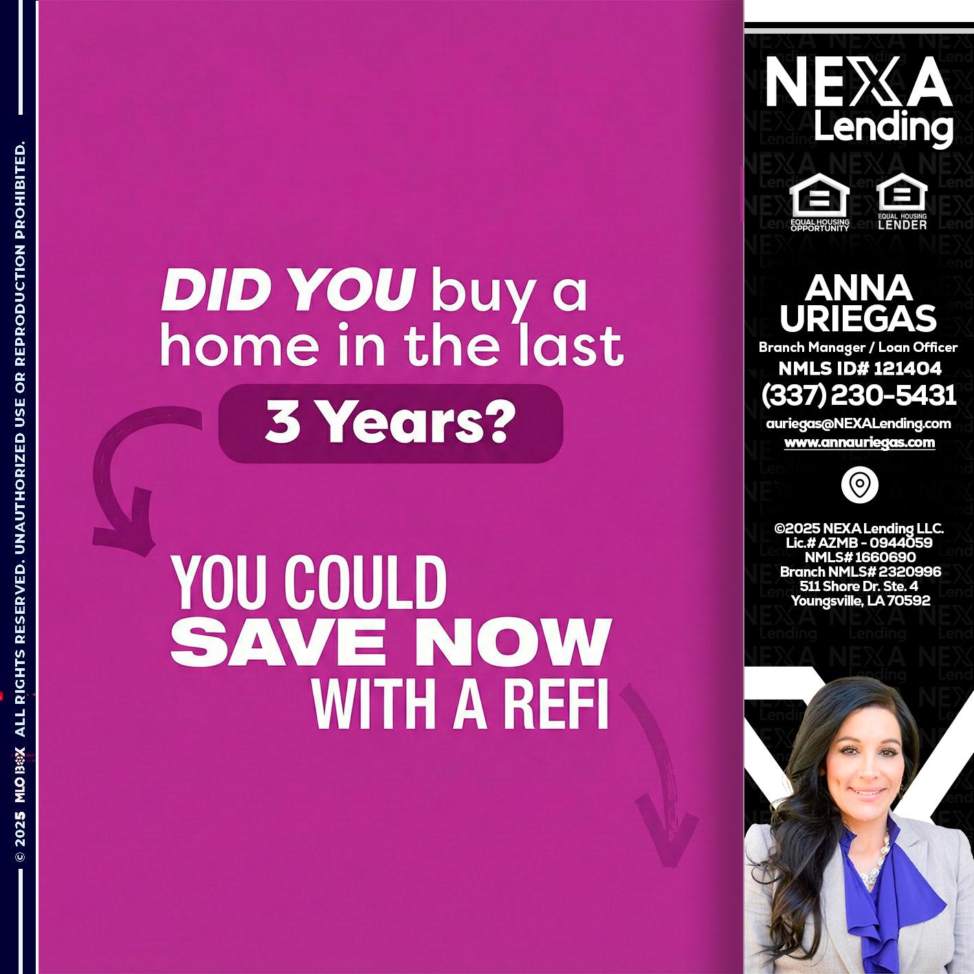 did you - Anna Uriegas -Loan Officer