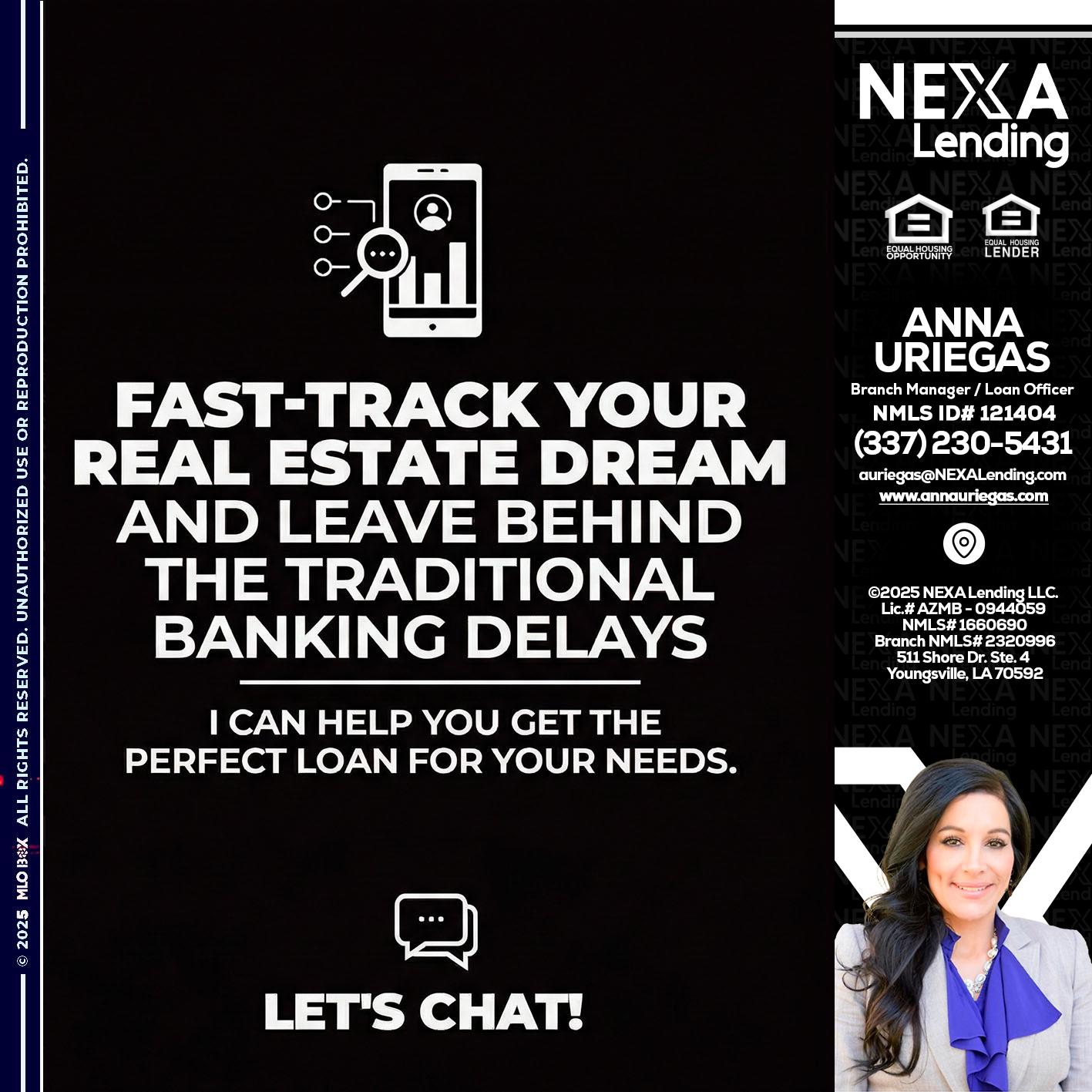 FAST TRACK - Anna Uriegas -Loan Officer