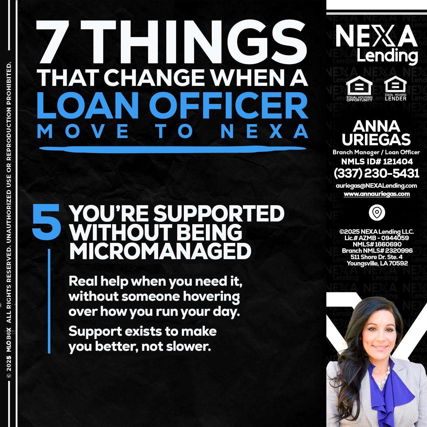 7 THINGS (5) - Anna Uriegas -Loan Officer