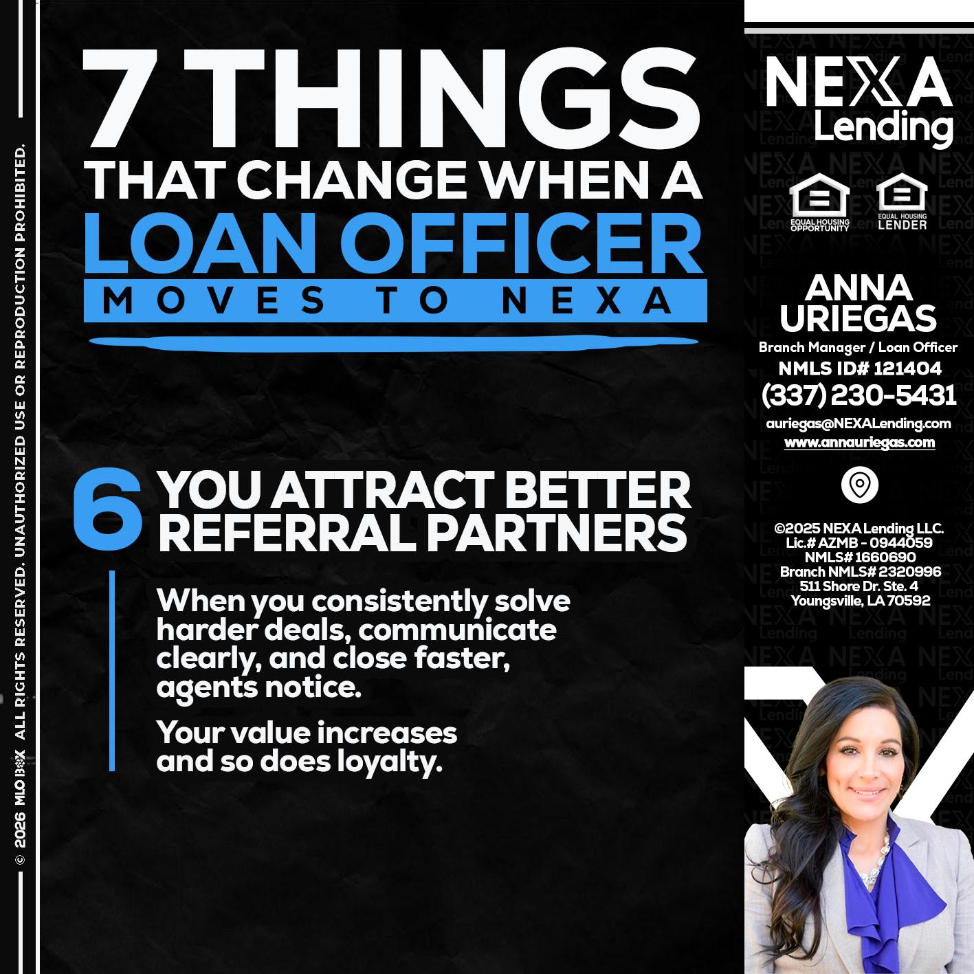 7 THINGS (6) - Anna Uriegas -Loan Officer