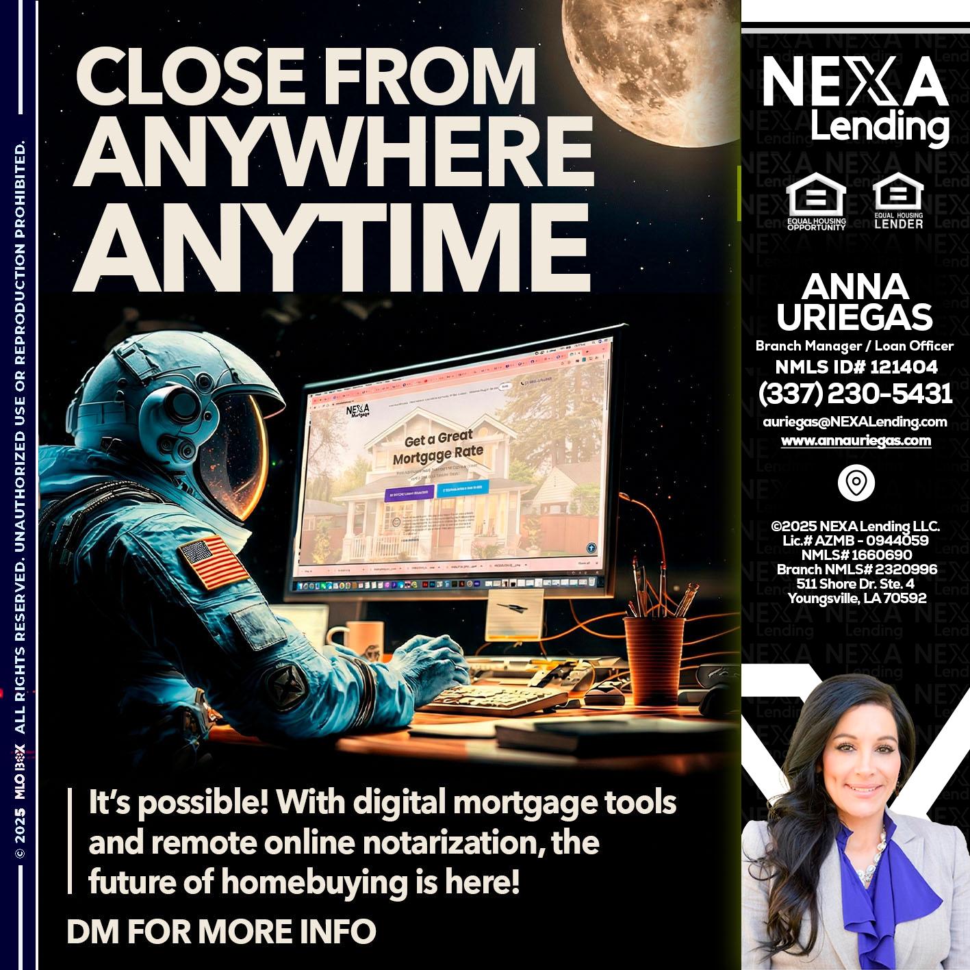 close from - Anna Uriegas -Loan Officer