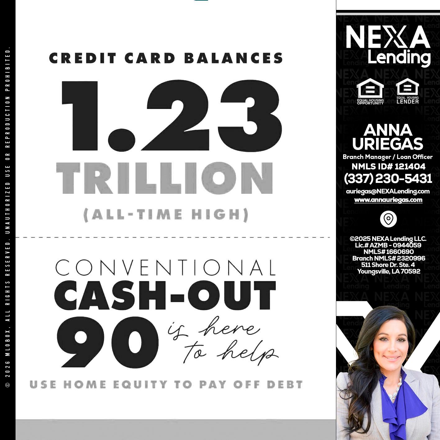 CREDIT CARD BALANCE - Anna Uriegas -Loan Officer