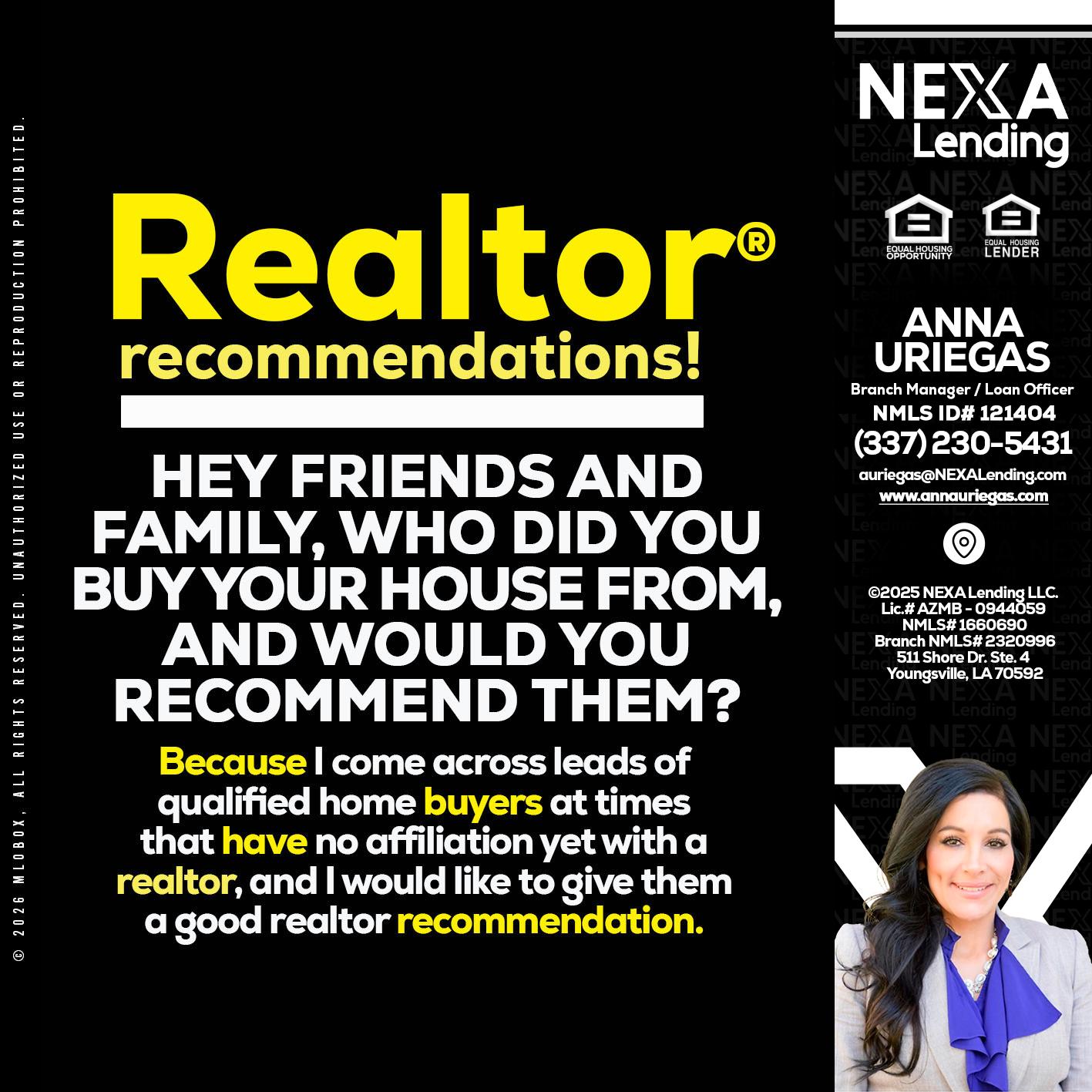 REALTOR - Anna Uriegas -Loan Officer