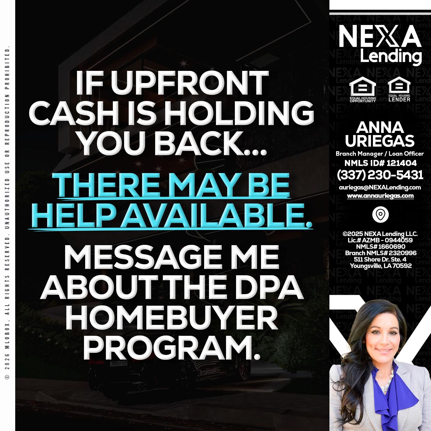 IF UPFRONT - Anna Uriegas -Loan Officer