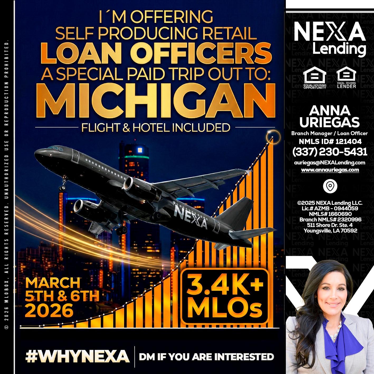 MICHIGAN - Anna Uriegas -Loan Officer