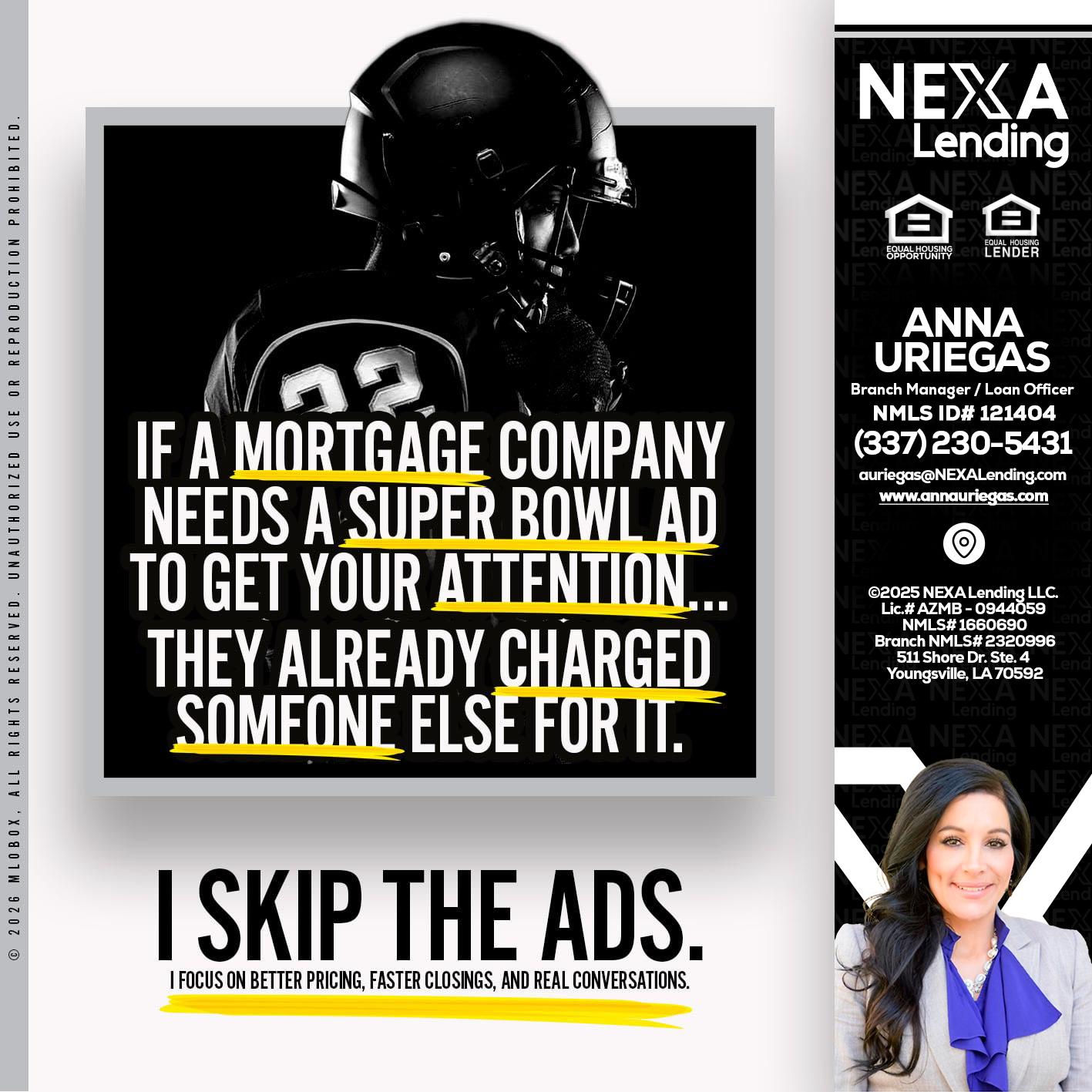 if a mortgage ad - Anna Uriegas -Loan Officer