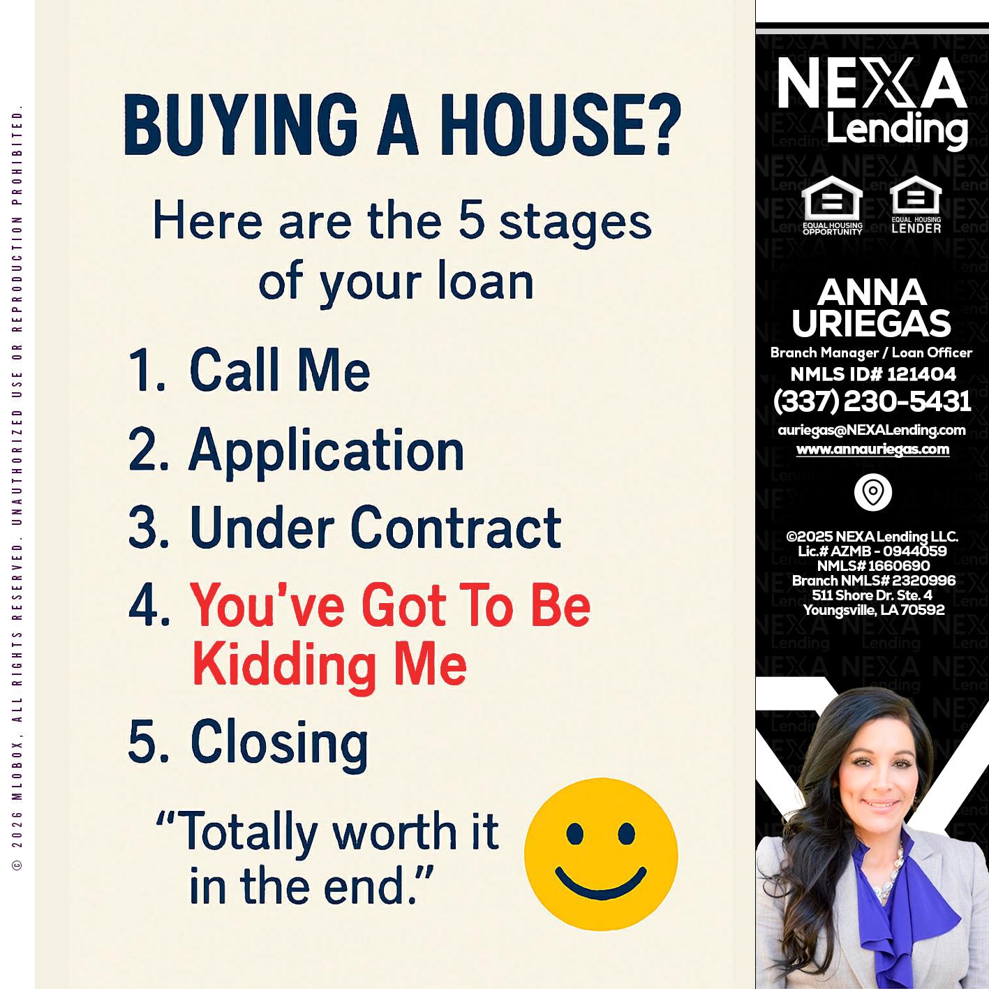 BUYING A HOUSE - Anna Uriegas -Loan Officer