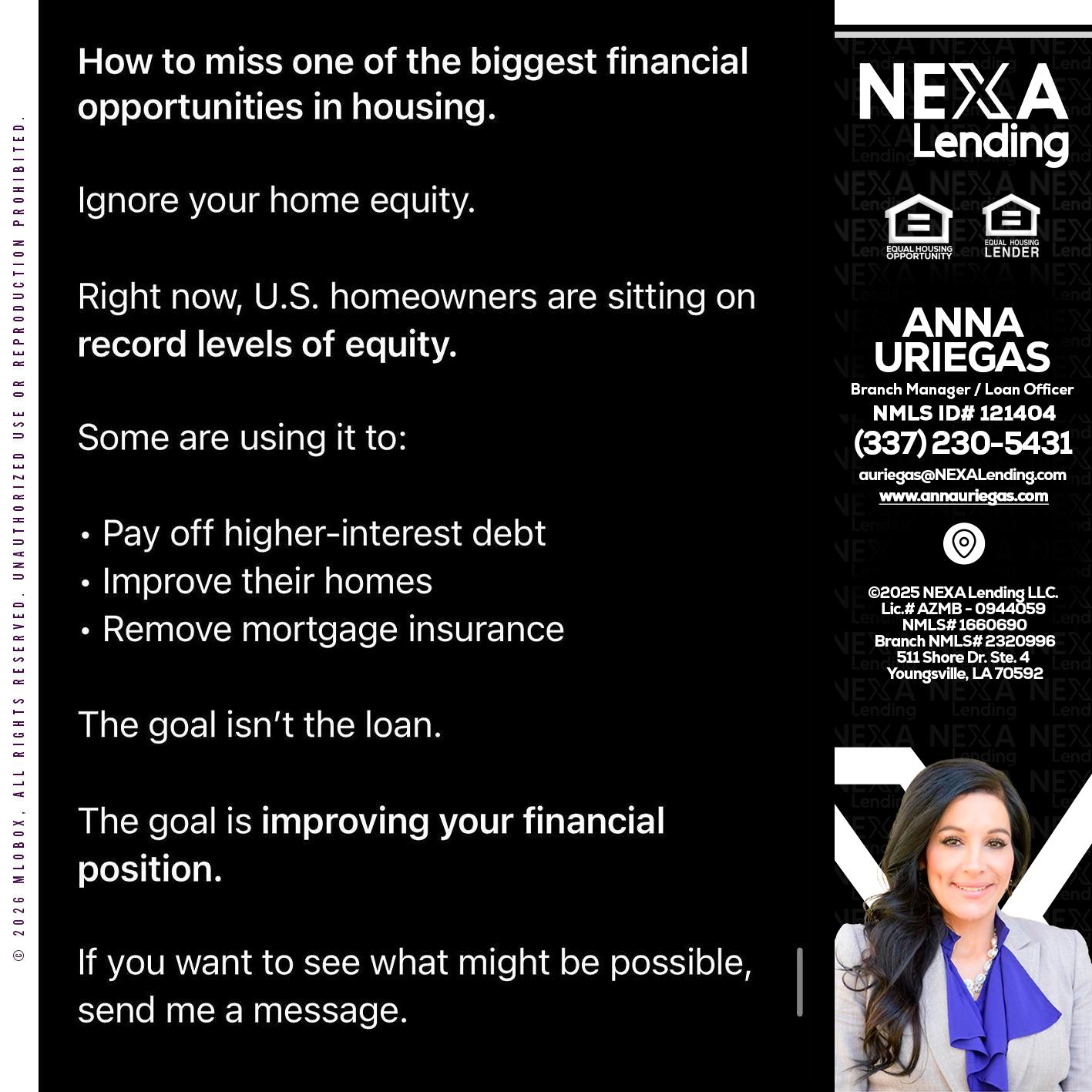 how to miss - Anna Uriegas -Loan Officer