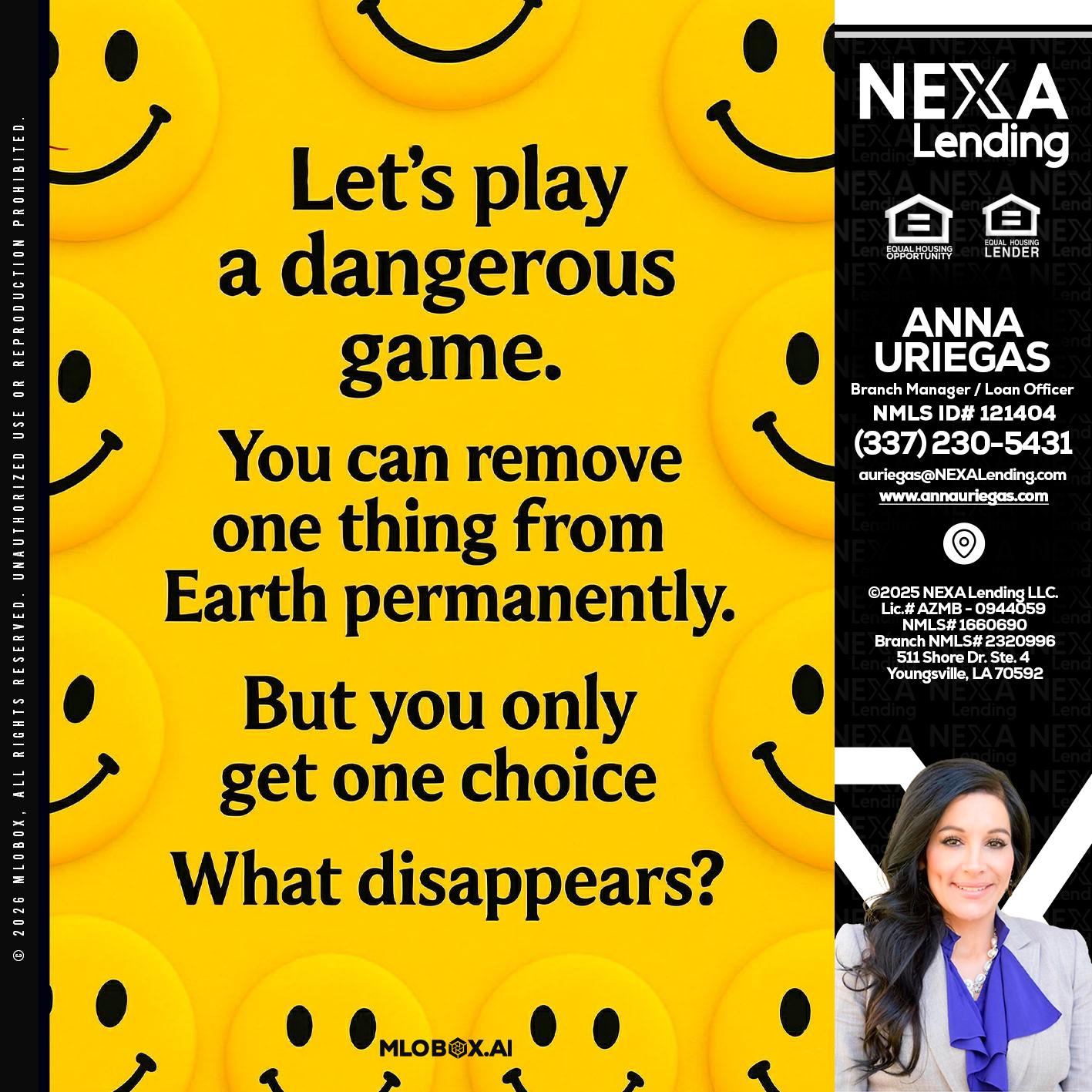 LETS PLAY - Anna Uriegas -Loan Officer