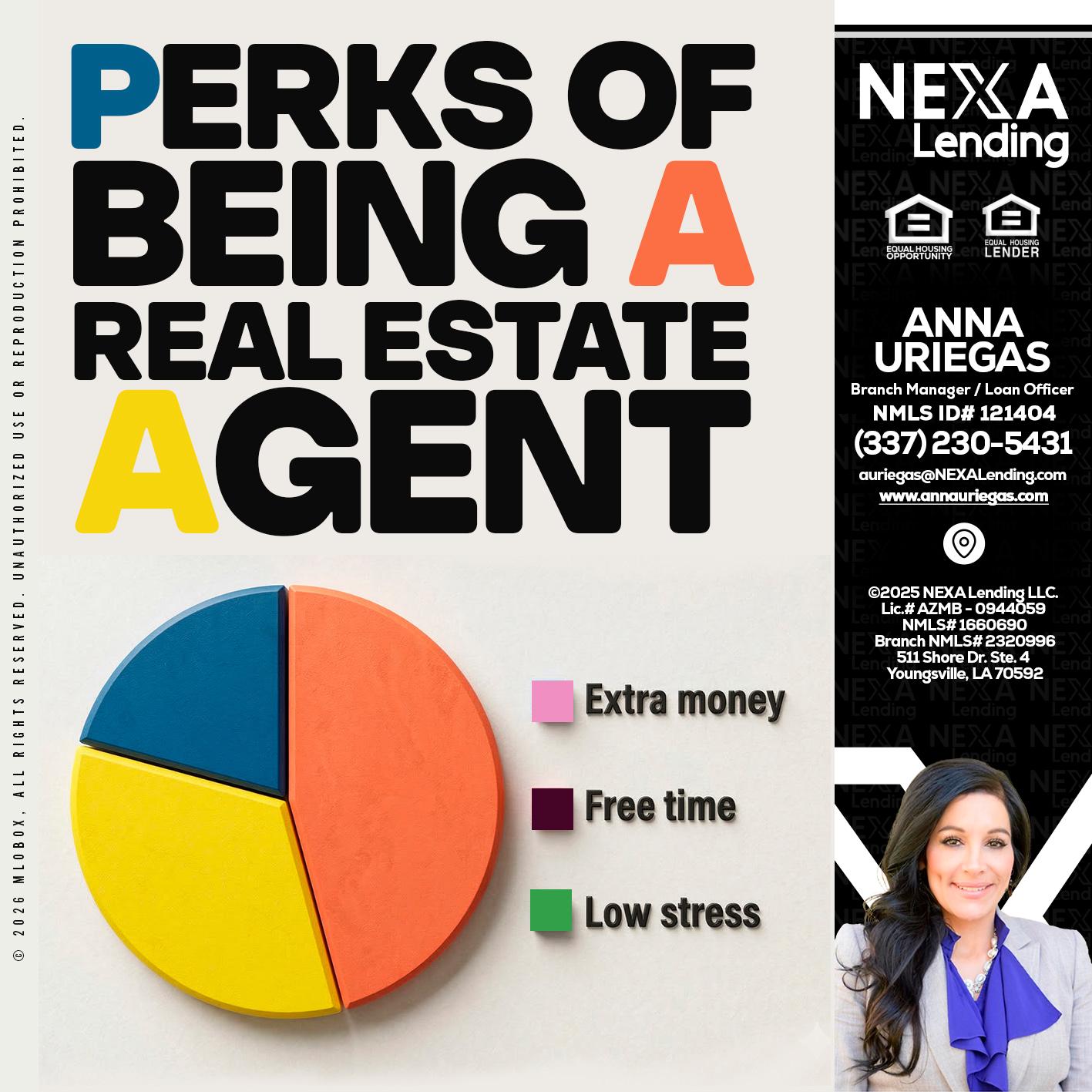 PERKS OF BEING - Anna Uriegas -Loan Officer