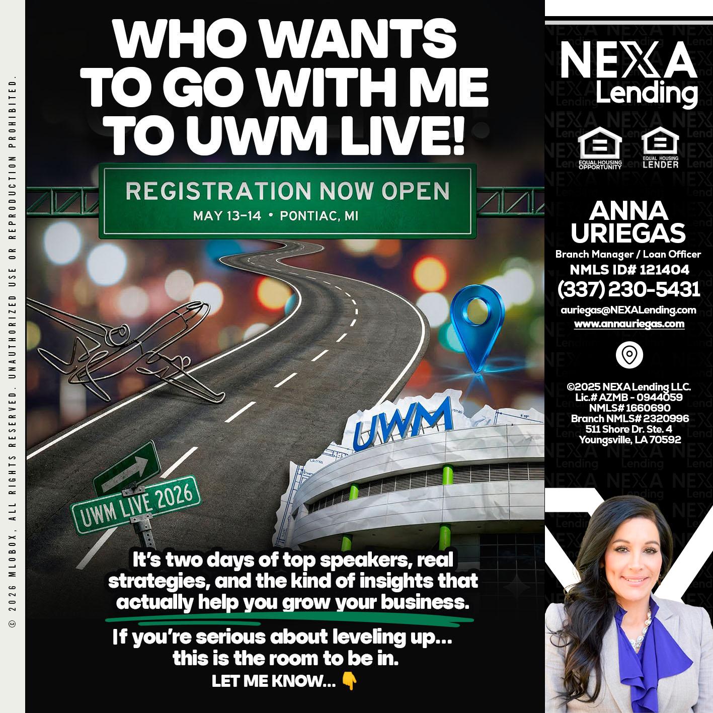 WHO WANTS - Anna Uriegas -Loan Officer