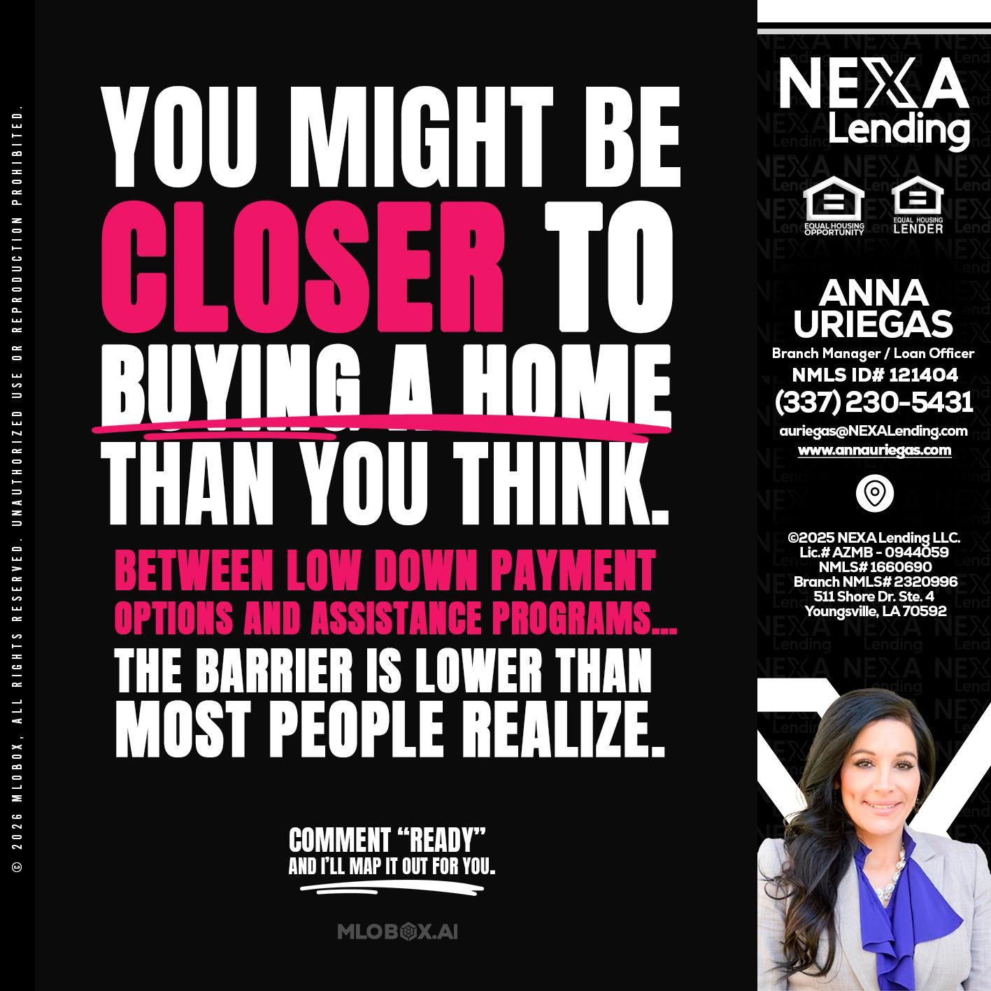 YOU MIGHT BE - Anna Uriegas -Loan Officer