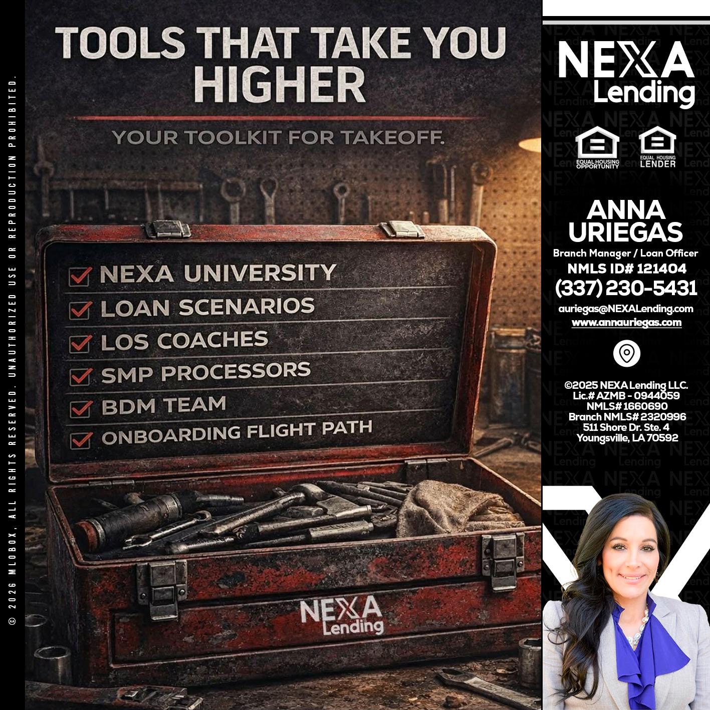 TOOLS THAT - Anna Uriegas -Loan Officer