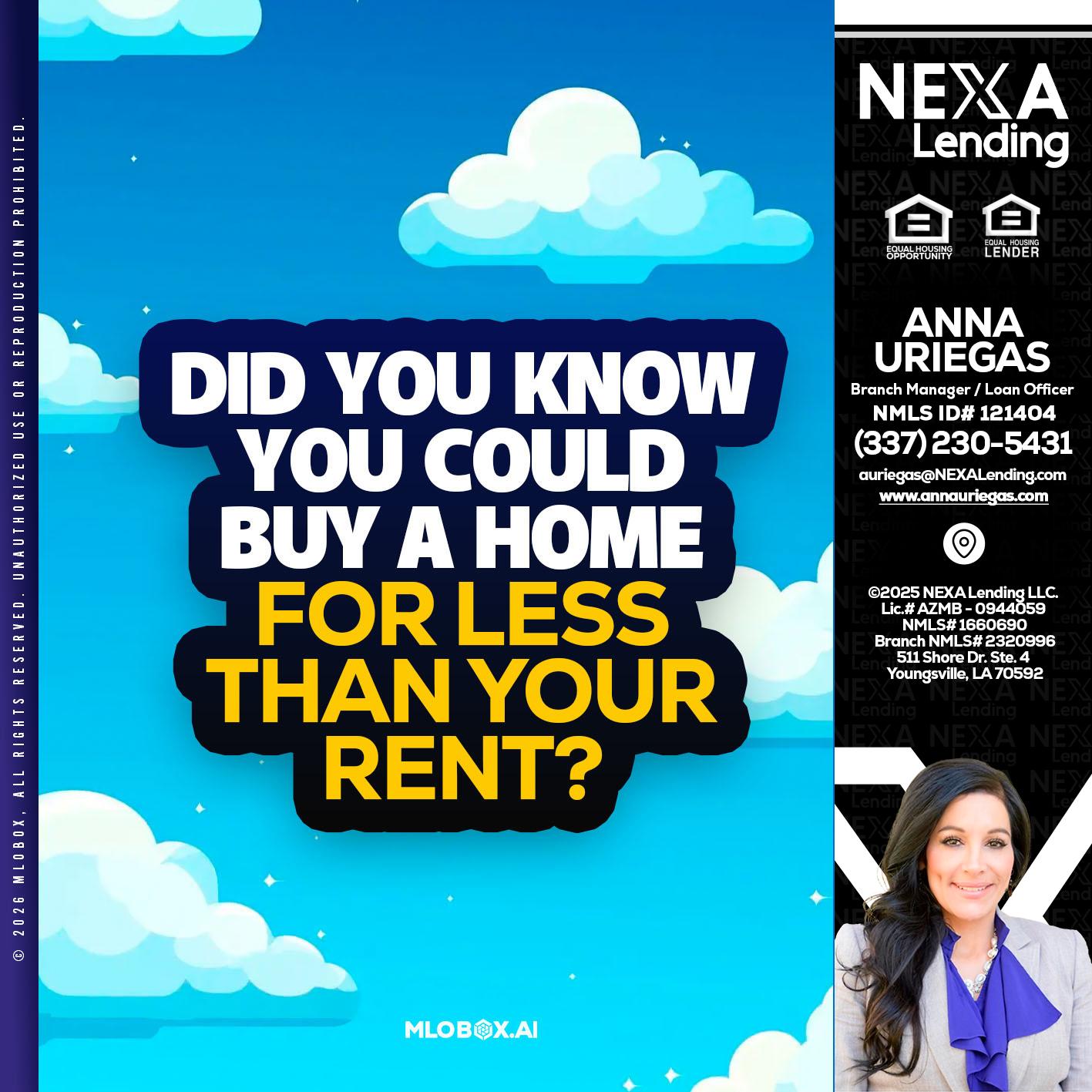 DID YOU KNOW - Anna Uriegas -Loan Officer