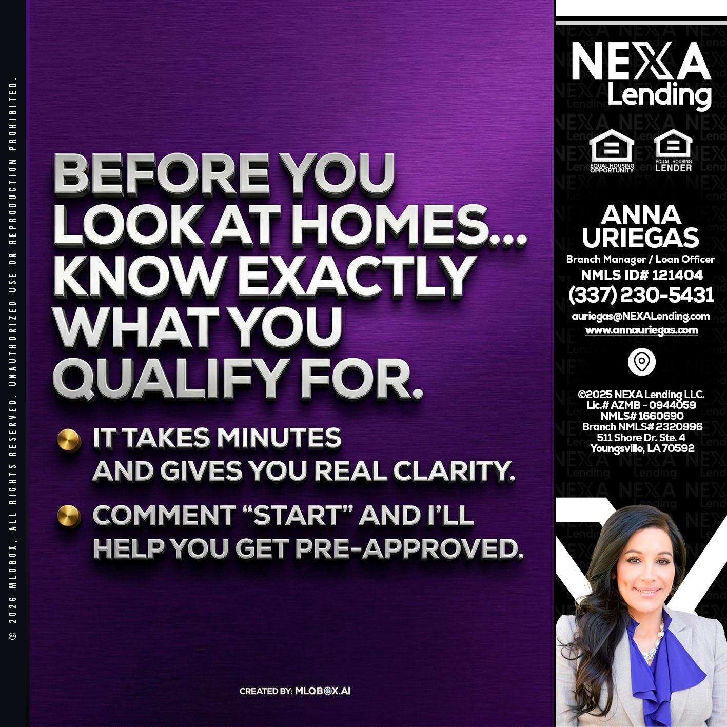 BEFORE YOU - Anna Uriegas -Loan Officer