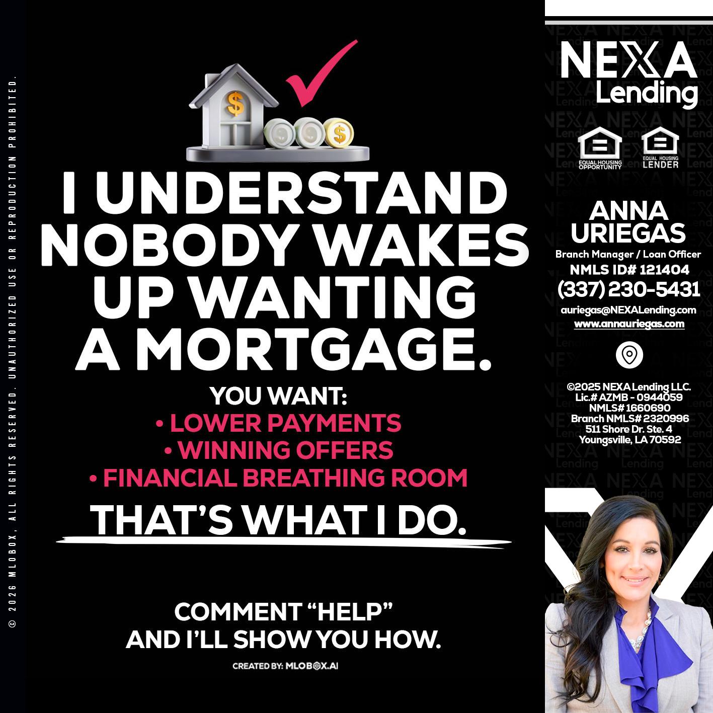 I UNDERSTAND - Anna Uriegas -Loan Officer