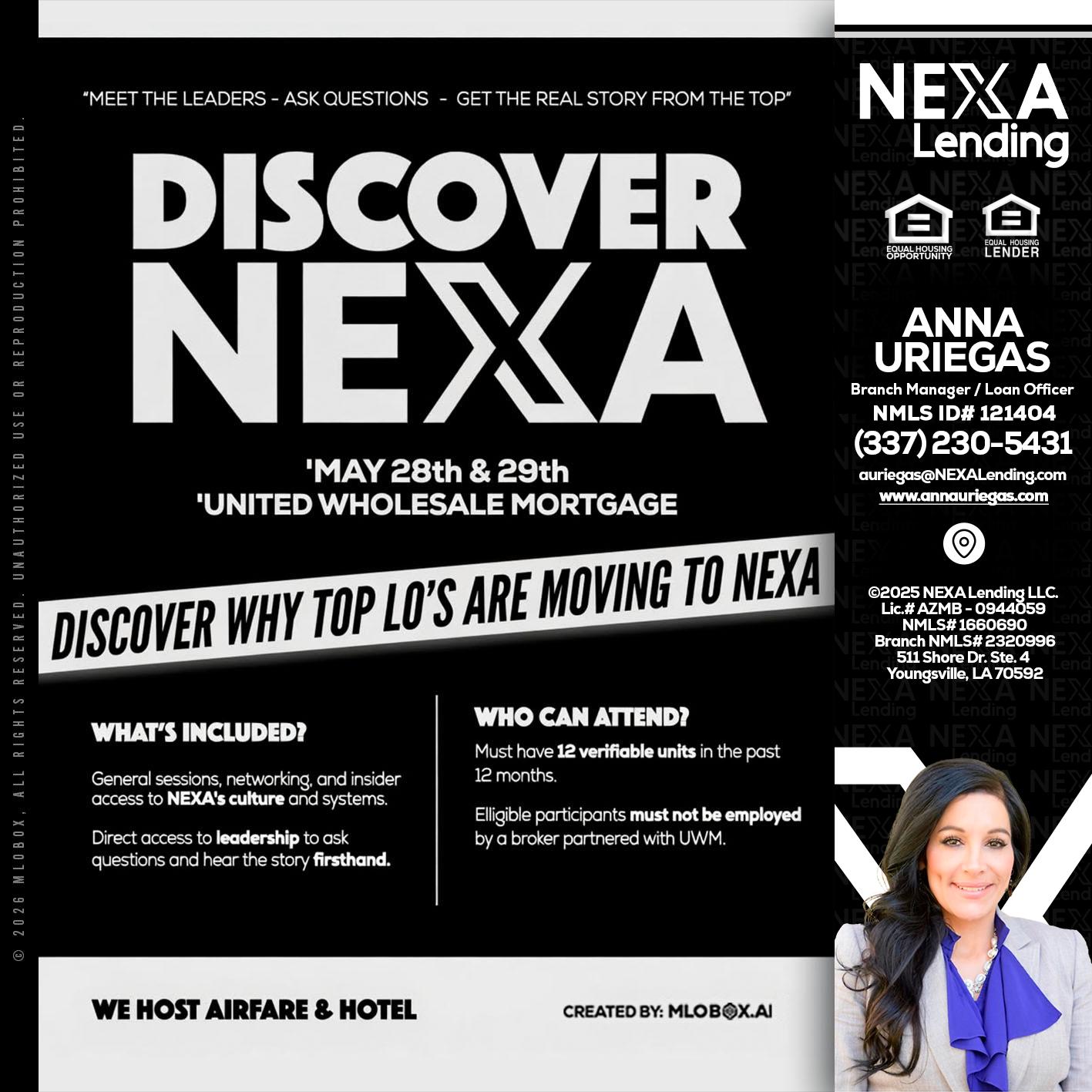 DISCOVER NEXA - Anna Uriegas -Loan Officer