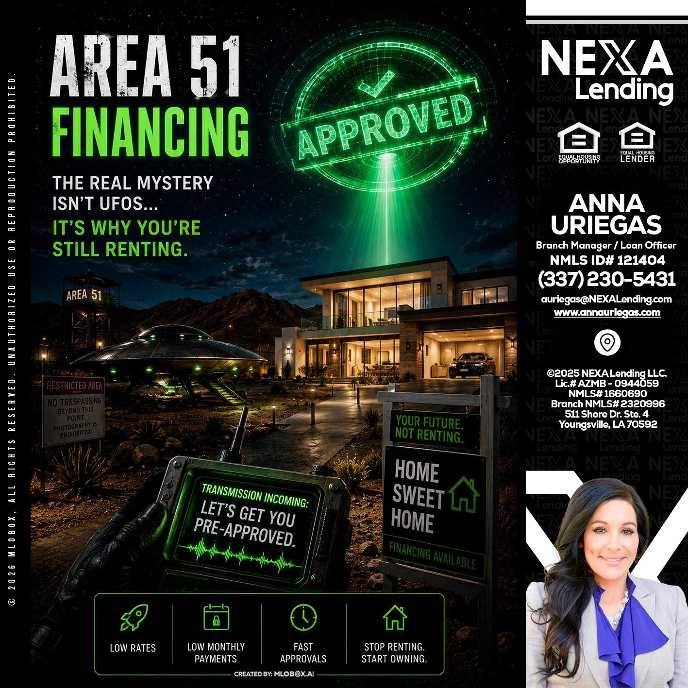 AREA 51 - Anna Uriegas -Loan Officer
