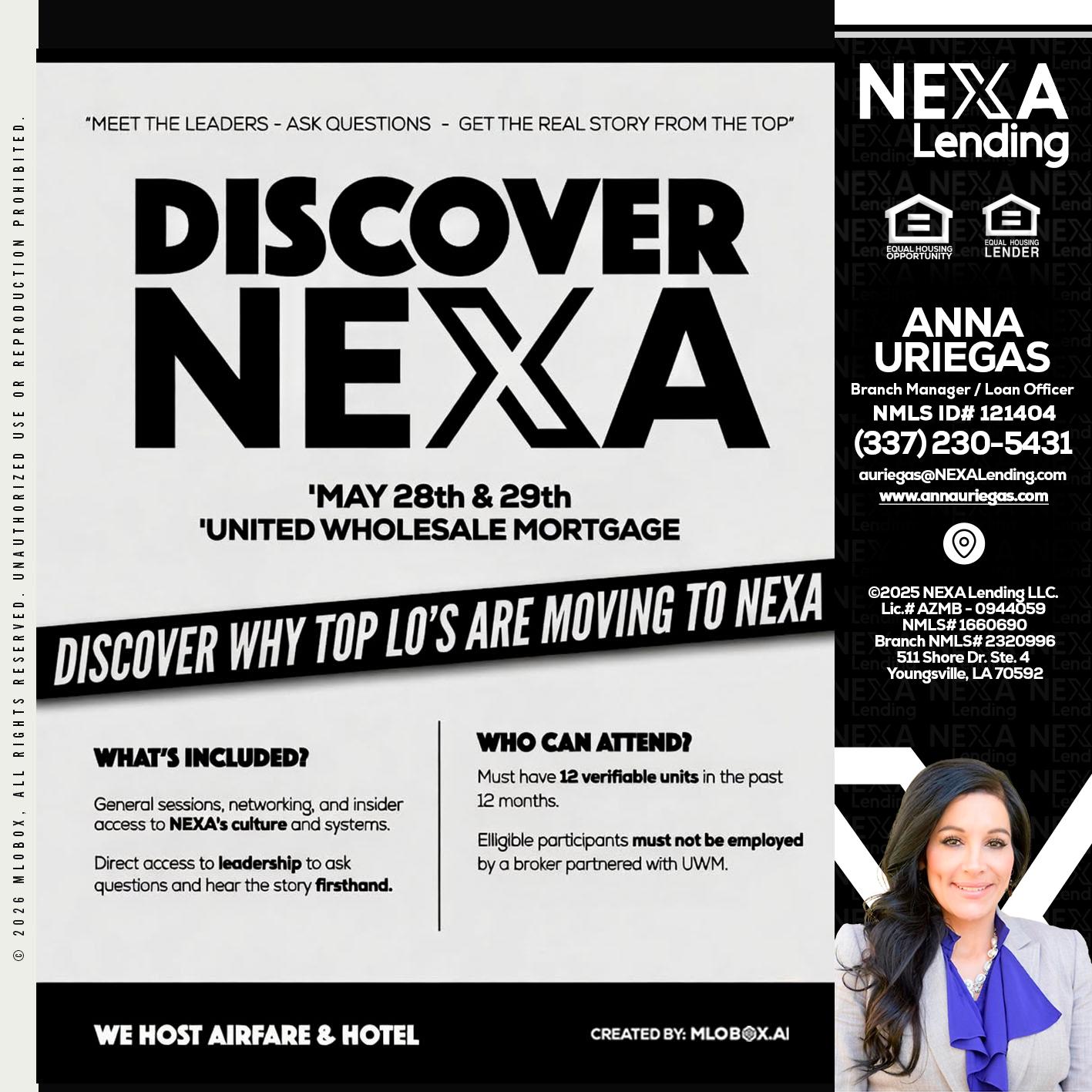 DISCOVER NEXA - Anna Uriegas -Loan Officer