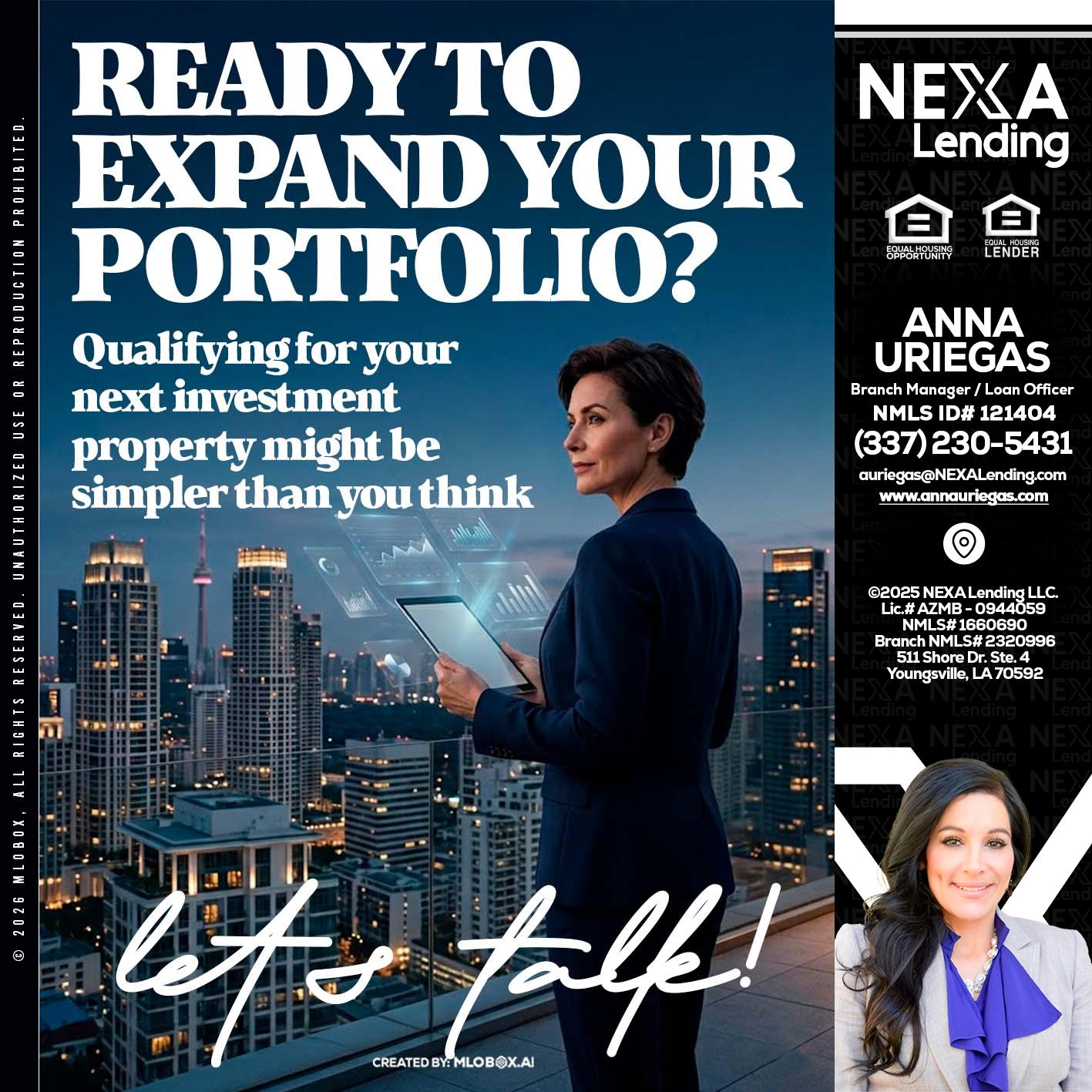 READY TO EXPAND - Anna Uriegas -Loan Officer