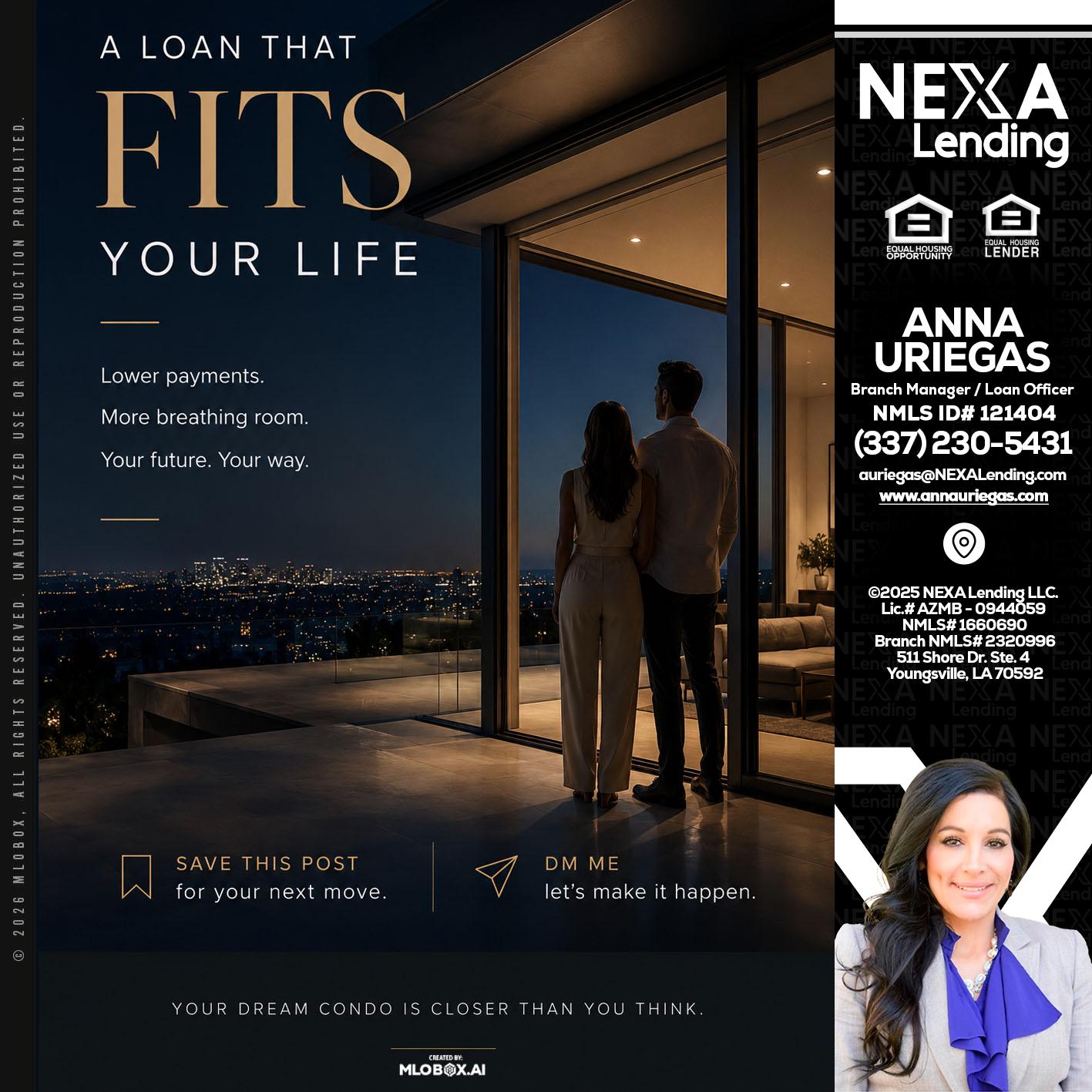 LOANS THAT FIT - Anna Uriegas -Loan Officer