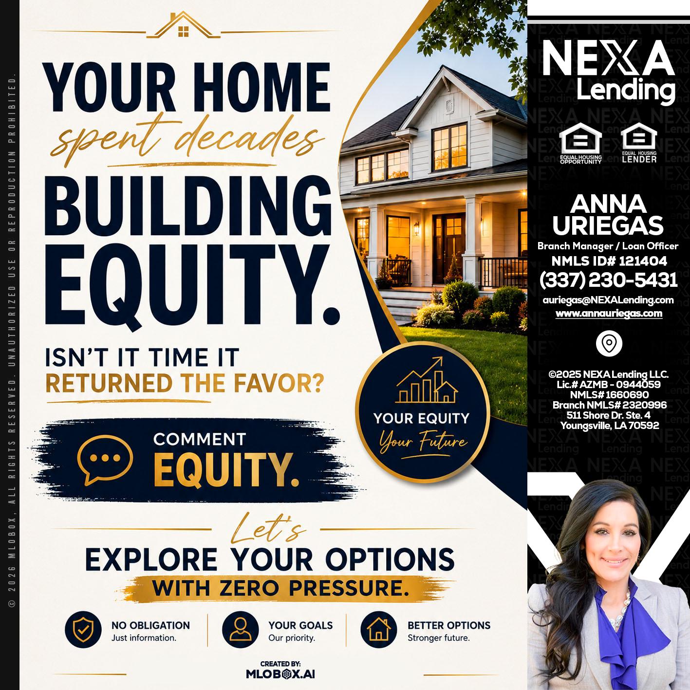 building equity - Anna Uriegas -Loan Officer