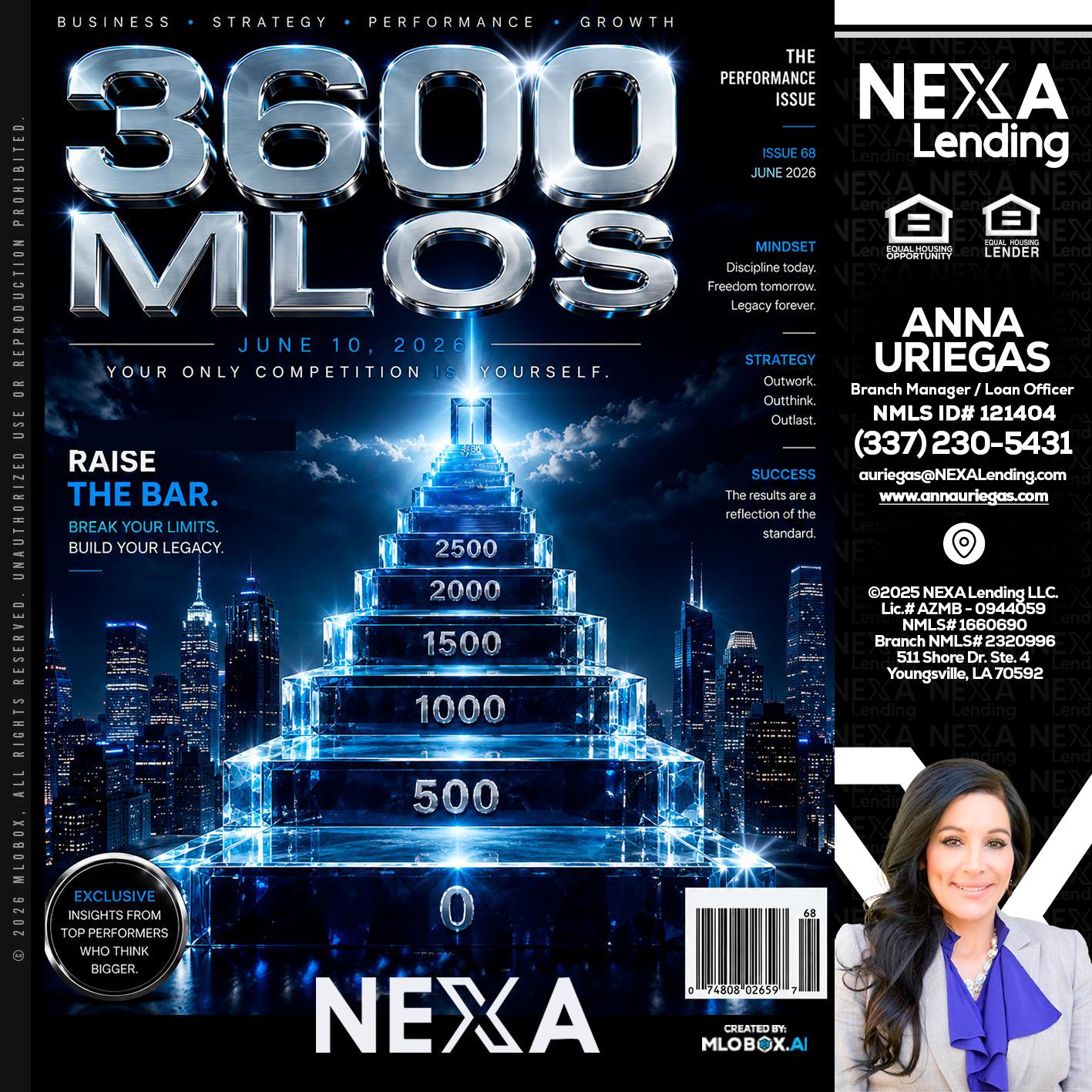 3600 MLOs - Anna Uriegas -Loan Officer