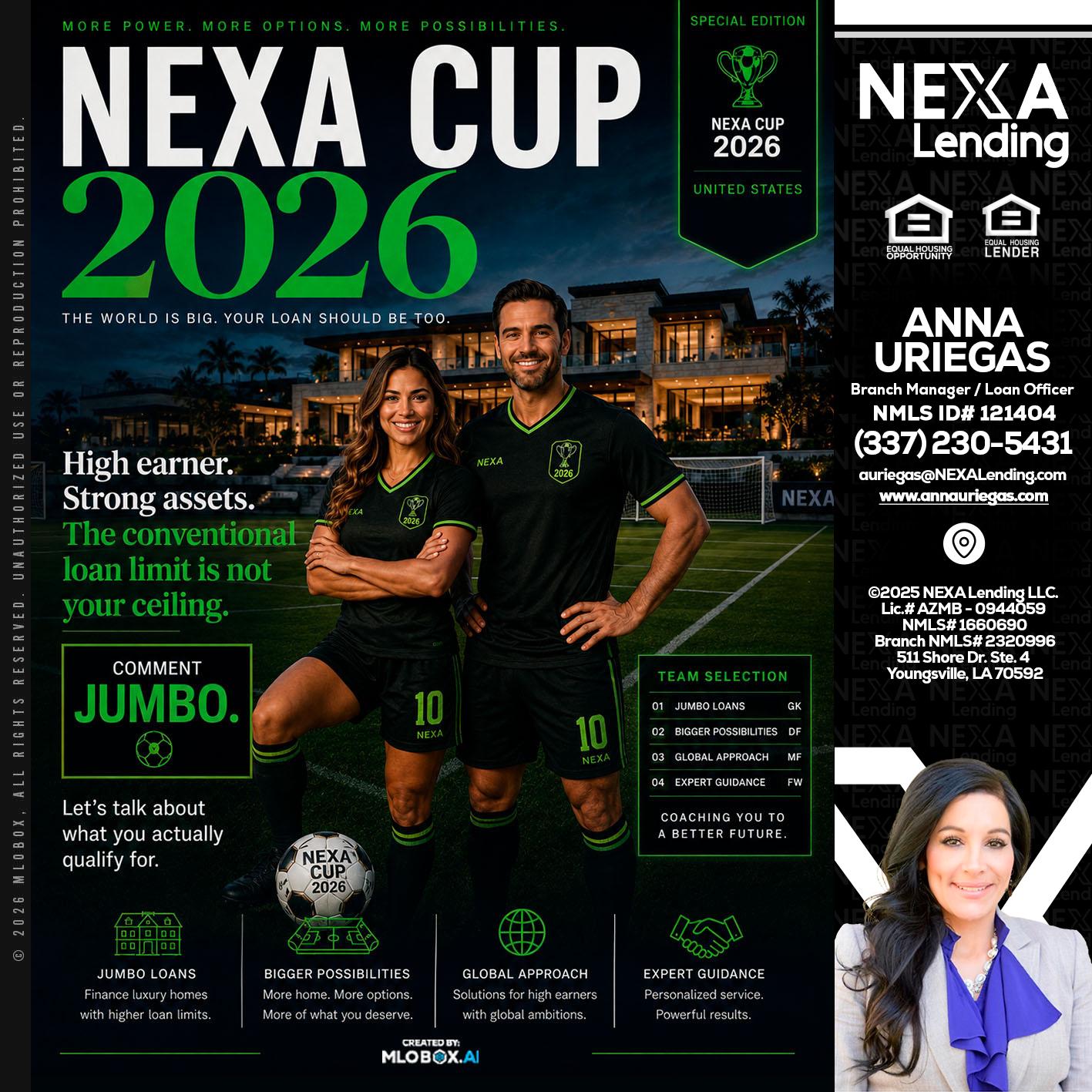 NEXA CUP 2026 - Anna Uriegas -Loan Officer