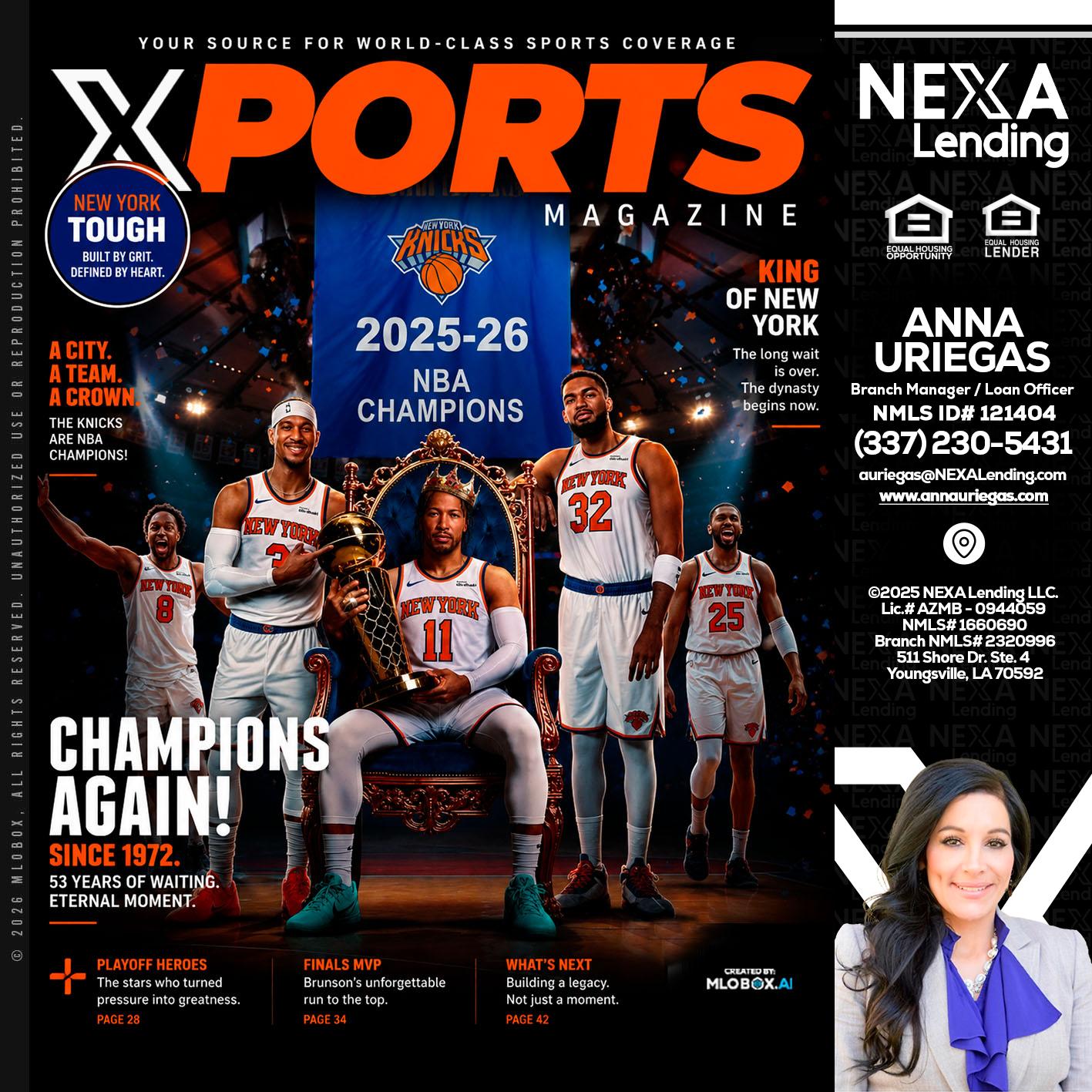 XPORTS MAGAZINE - Anna Uriegas -Loan Officer