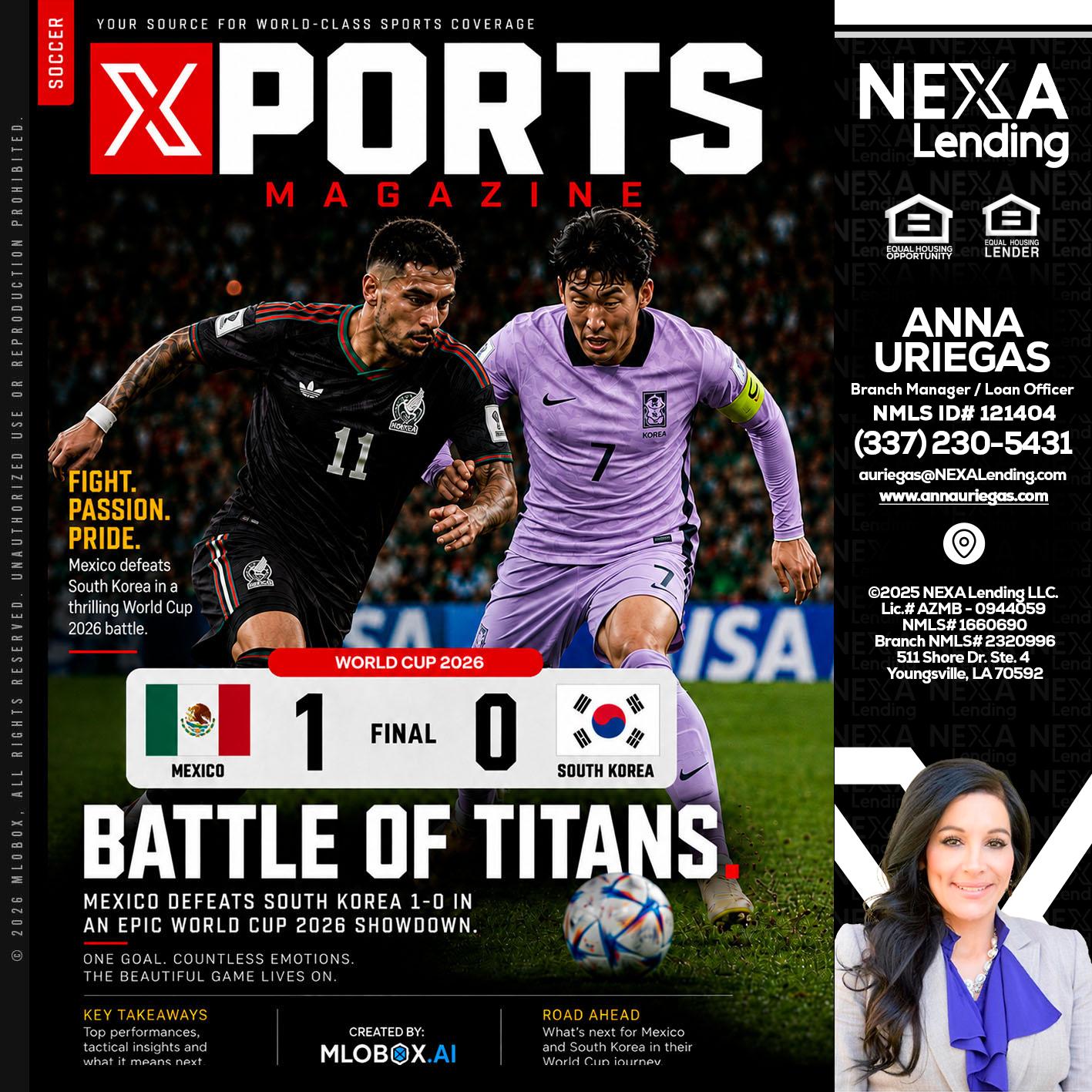 XPORTS MAGAZINE - Anna Uriegas -Loan Officer