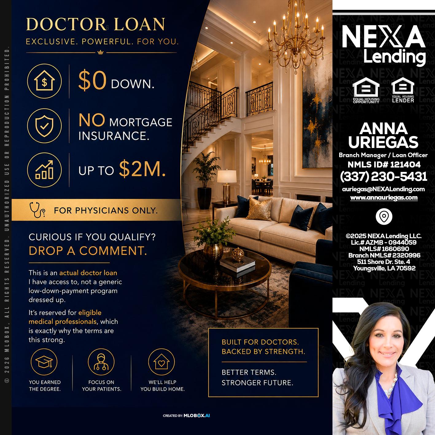 DOCTOR LOANS - Anna Uriegas -Loan Officer