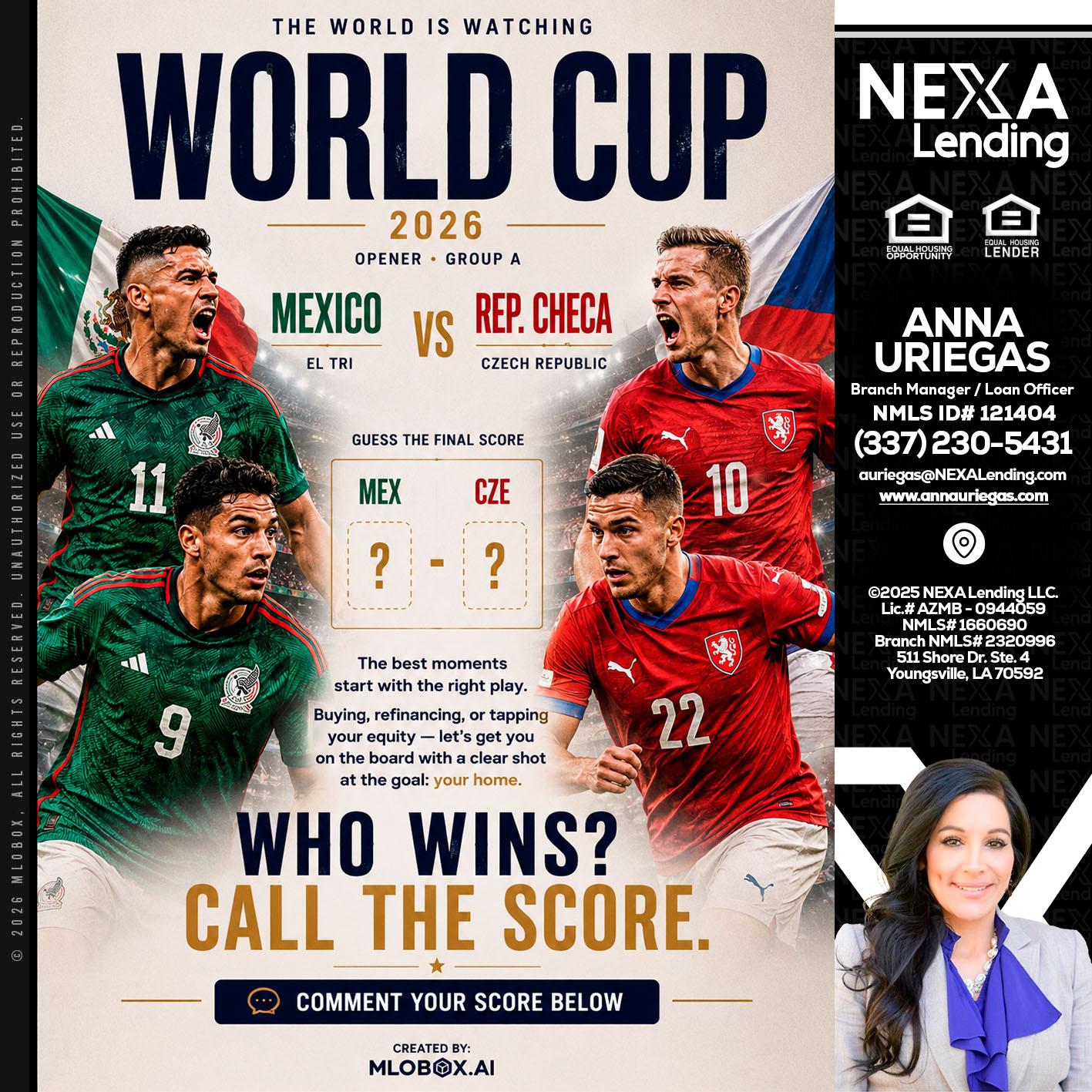 WORLD CUP 2026 - Anna Uriegas -Loan Officer