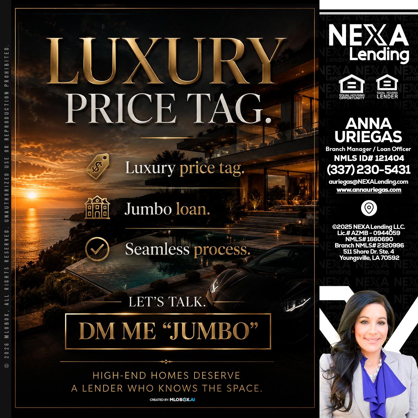 LUXURY PRICE - Anna Uriegas -Loan Officer