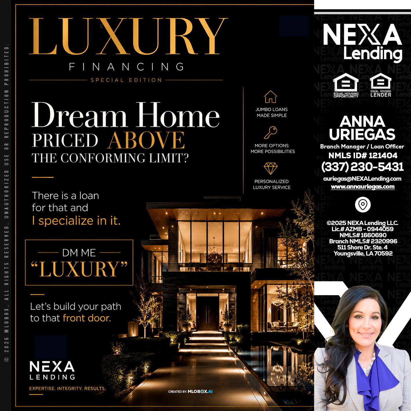 LUXURY - Anna Uriegas -Loan Officer