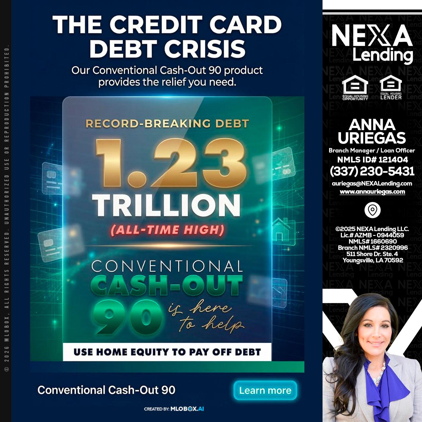 THE CREDIT CARD - Anna Uriegas -Loan Officer