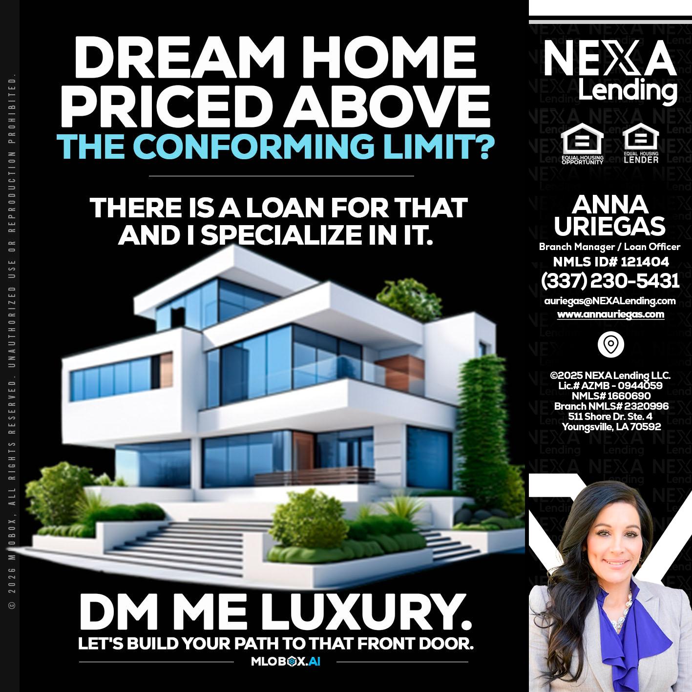 DREAM HOME - Anna Uriegas -Loan Officer