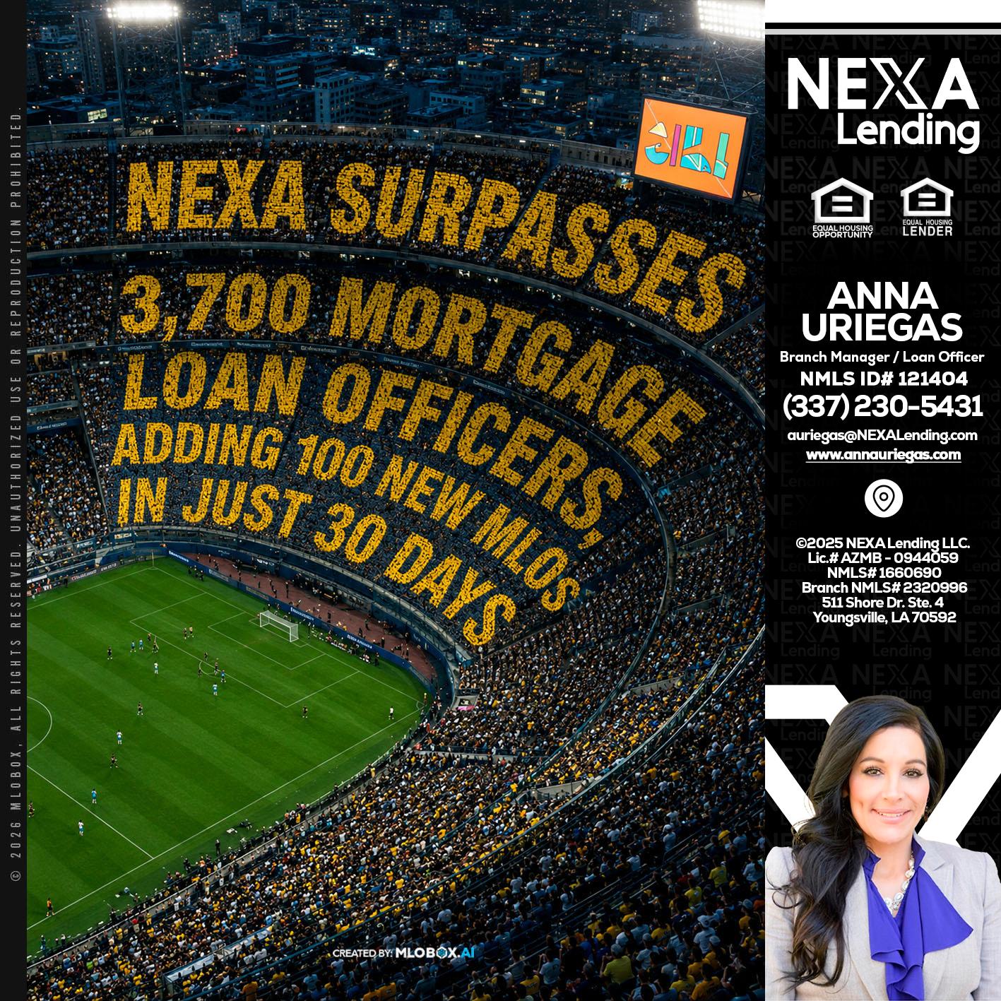 NEXA SURPASSES - Anna Uriegas -Loan Officer